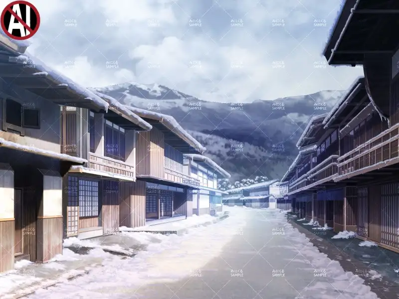 みにくる背景CG素材集『江戸編』part01（冬Boost） 28ページ