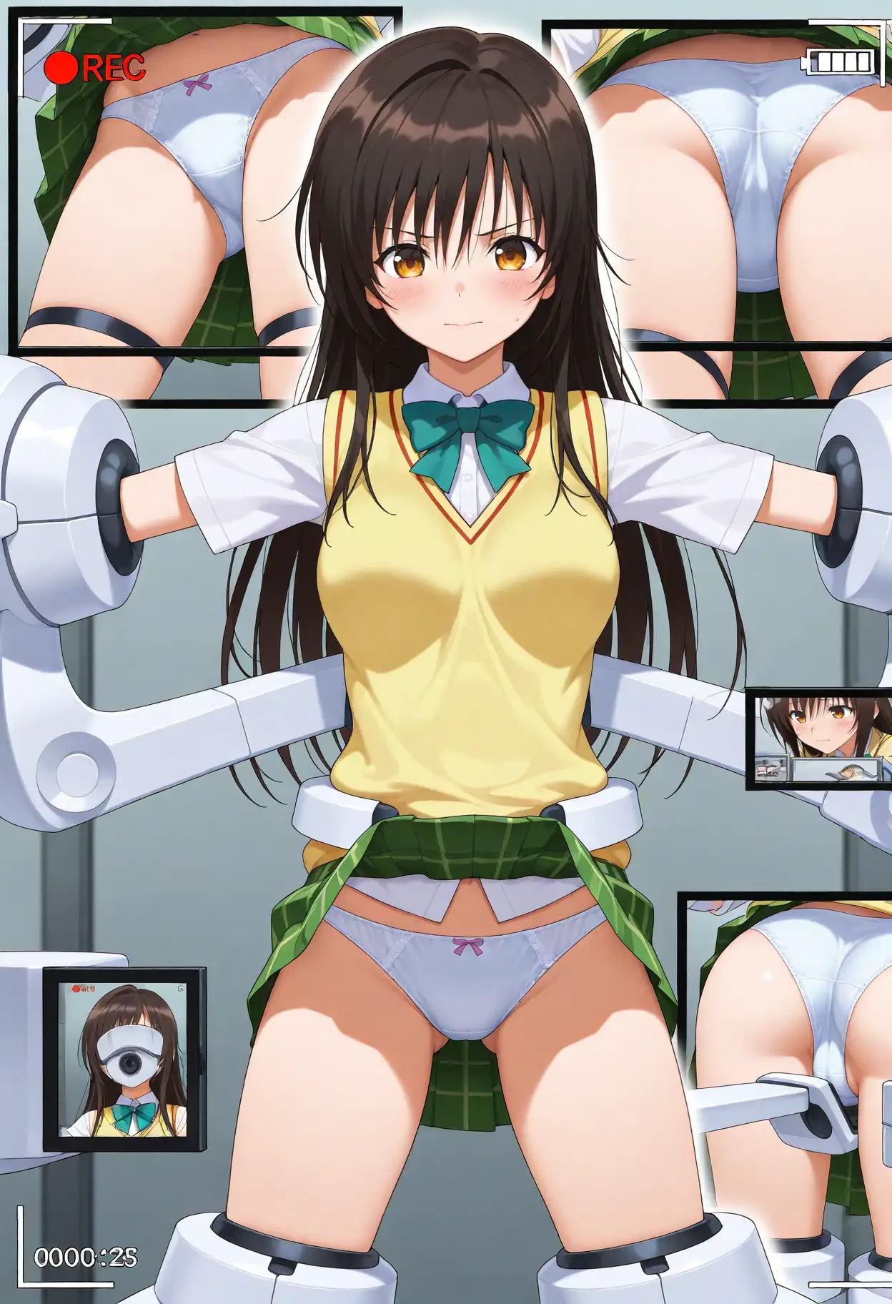 機械拘束カメラ1 -抗えない羞恥撮影- 1ページ