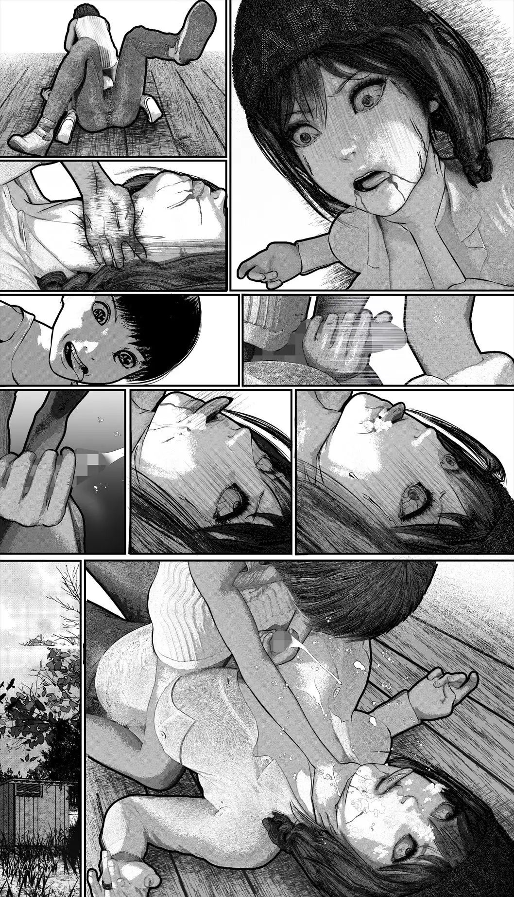 首絞め！漫画・スナッフシリーズ「三部作総集編」/首絞めリョナ・コミック作品 19ページ