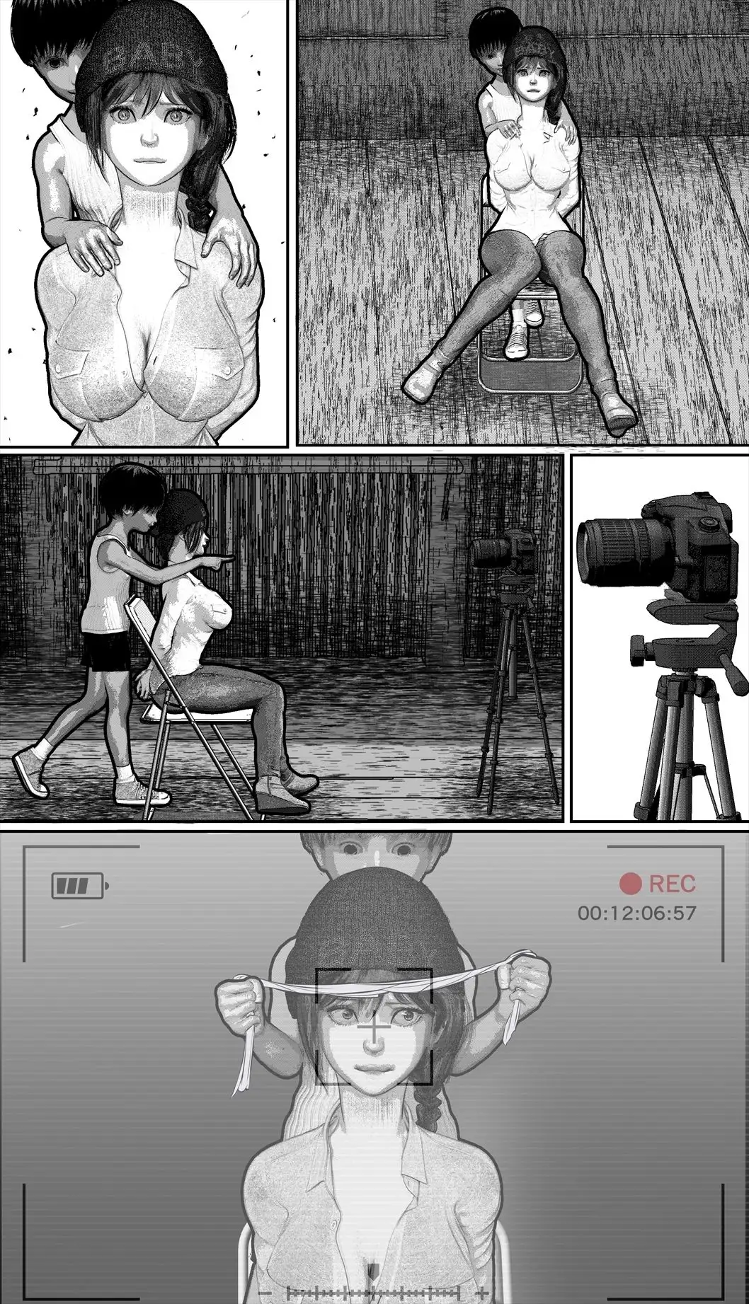 首絞め！漫画・スナッフシリーズ「三部作総集編」/首絞めリョナ・コミック作品 20ページ