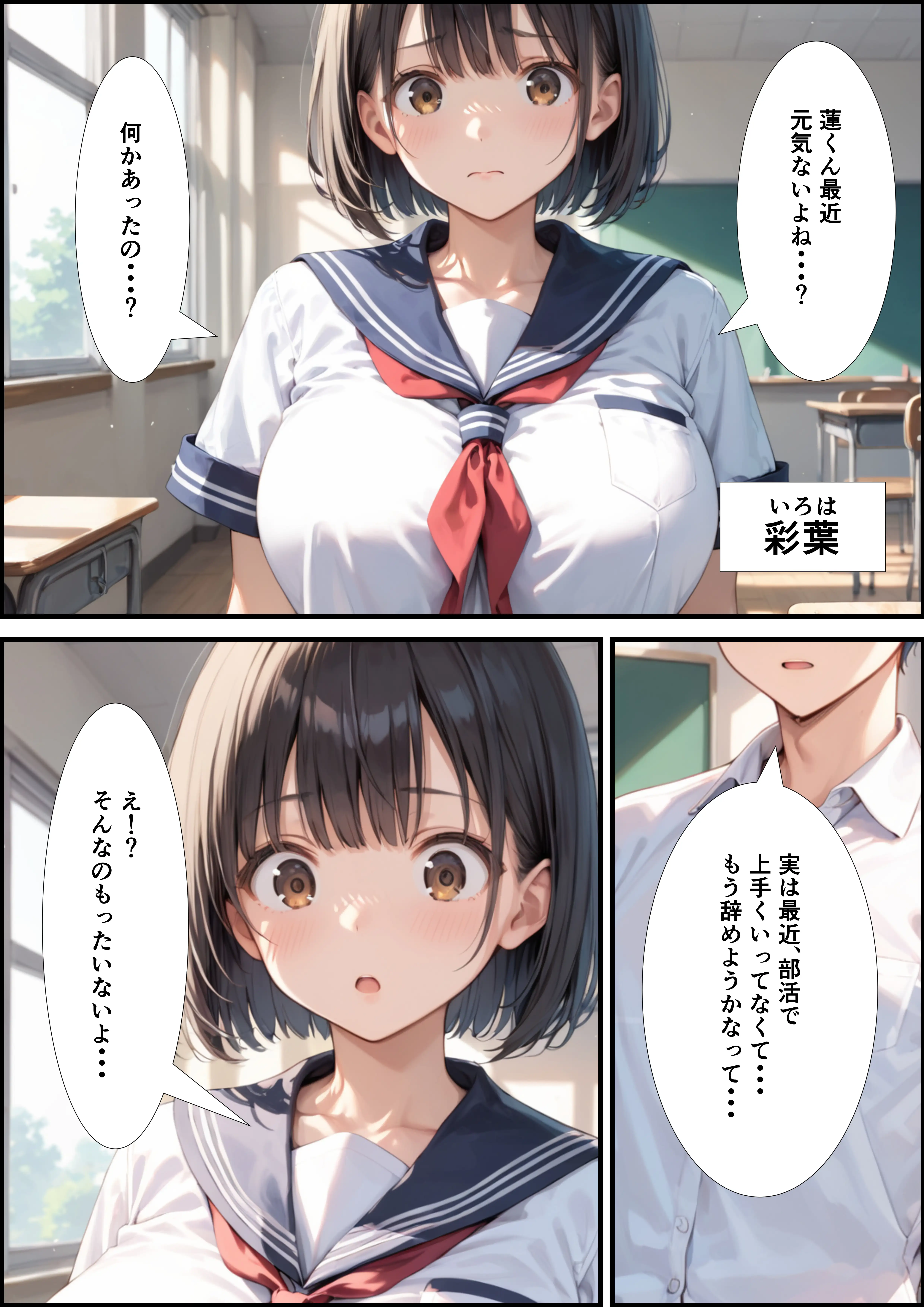 【性春イチャラブDAYS】部活を辞めようとしたら爆乳マネージャーの家でえっちすることになった件 1ページ