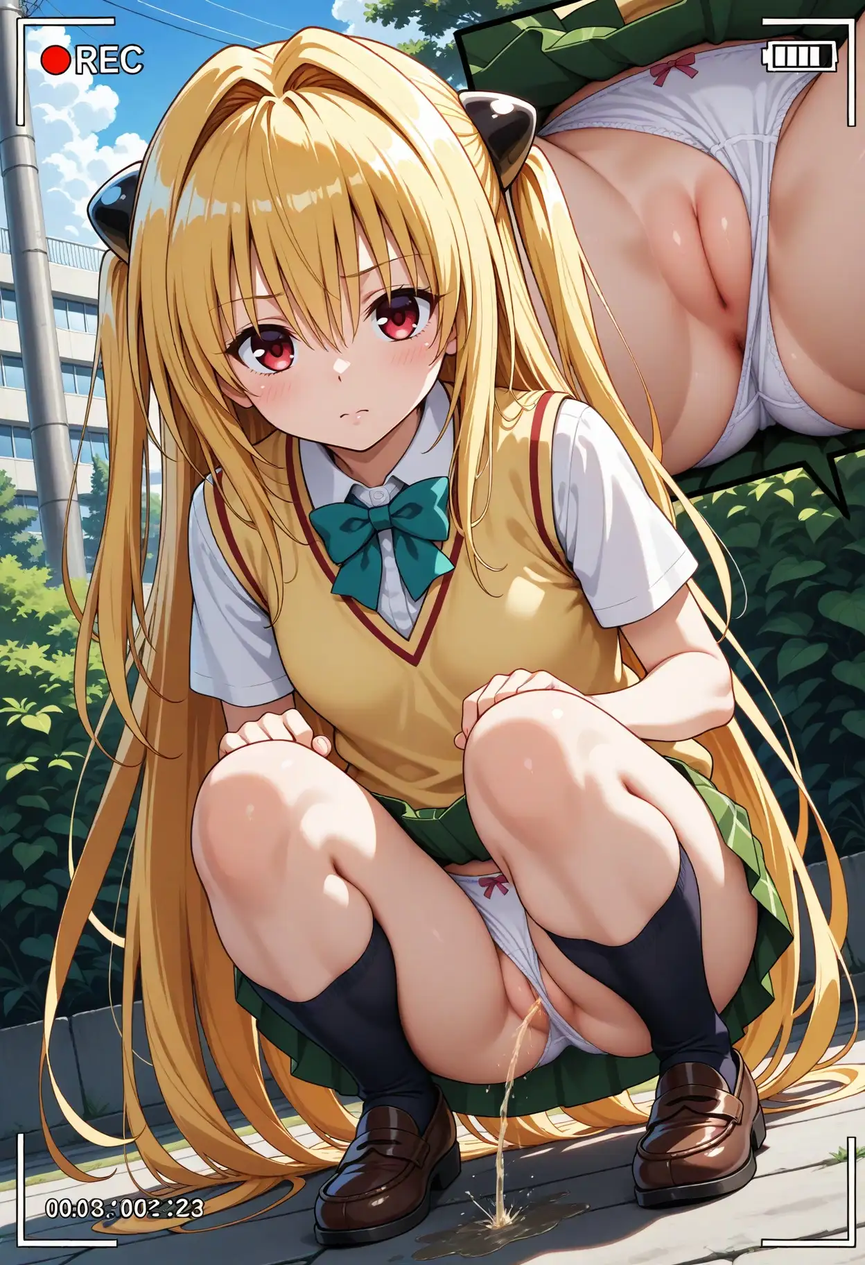 スカート内盗撮、野ション風1 12ページ