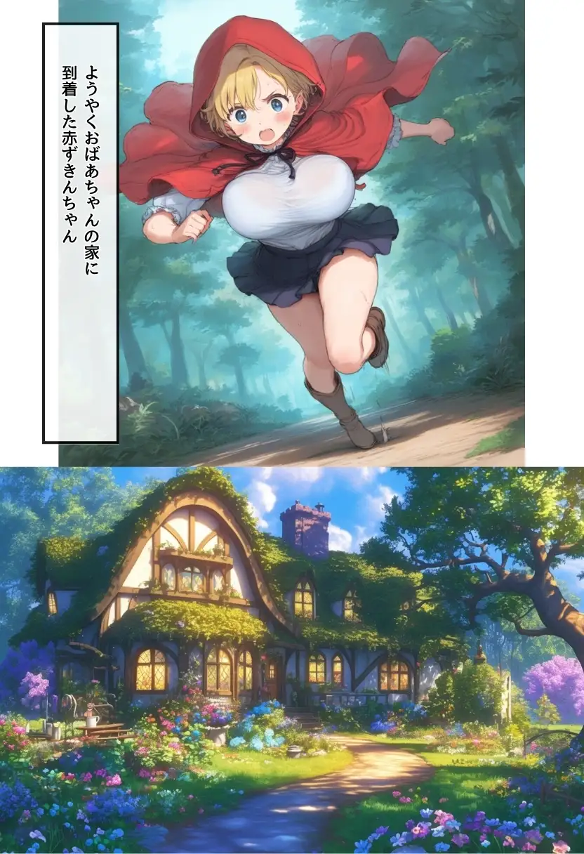 【世界種付劇場】おじさんが狼の赤ずきんちゃん 28ページ