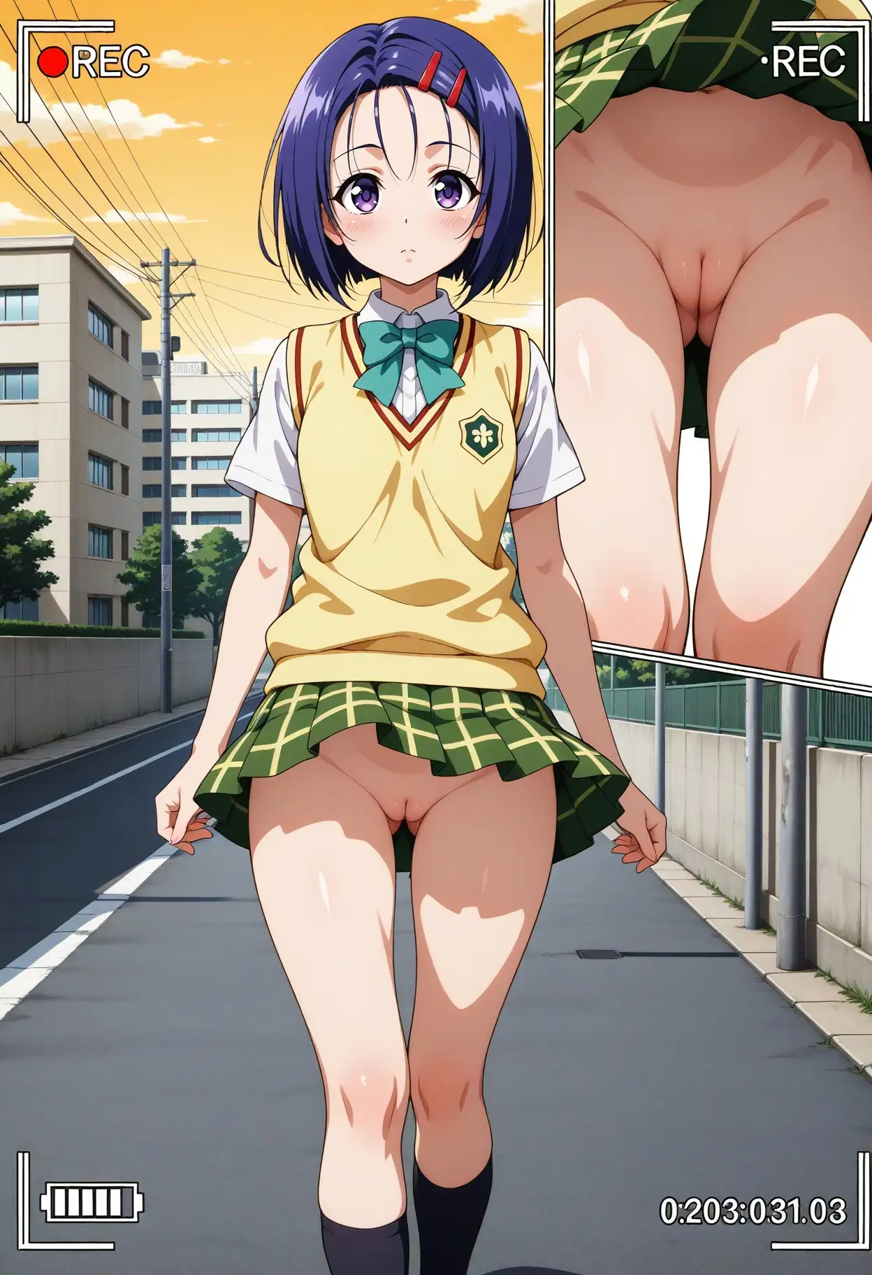 スカート内盗撮、野ション風2 23ページ