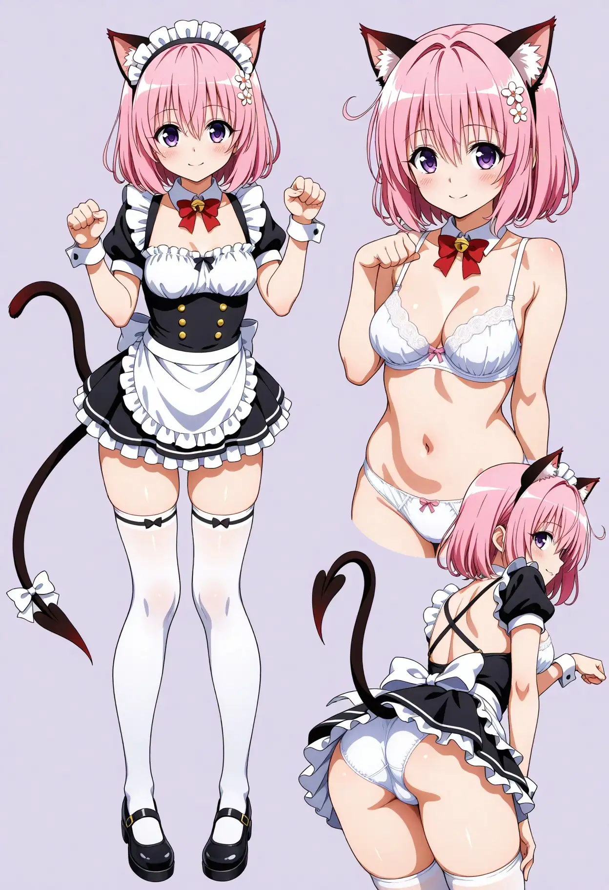 立ち絵とローアングル3【メイド服風】 9ページ