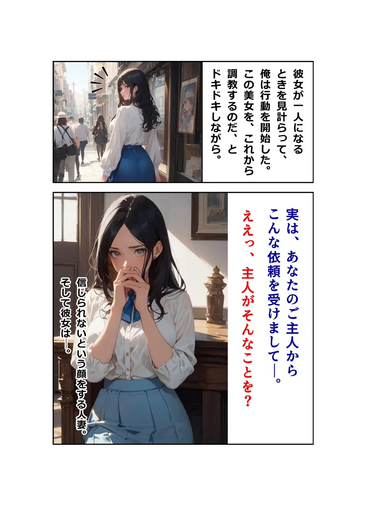 【ヌケるAIコミック】性癖屋ファイル2「寝取られ願望」 2ページ