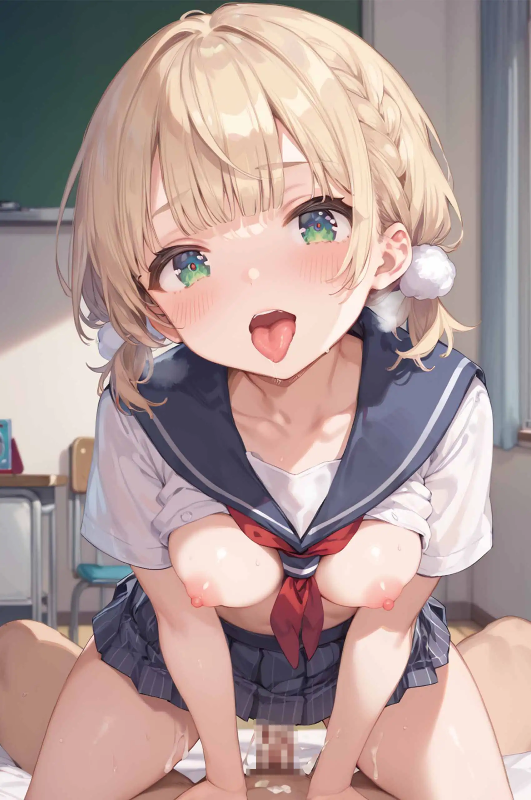 制服しぐれういと孕ませエッチ 14ページ