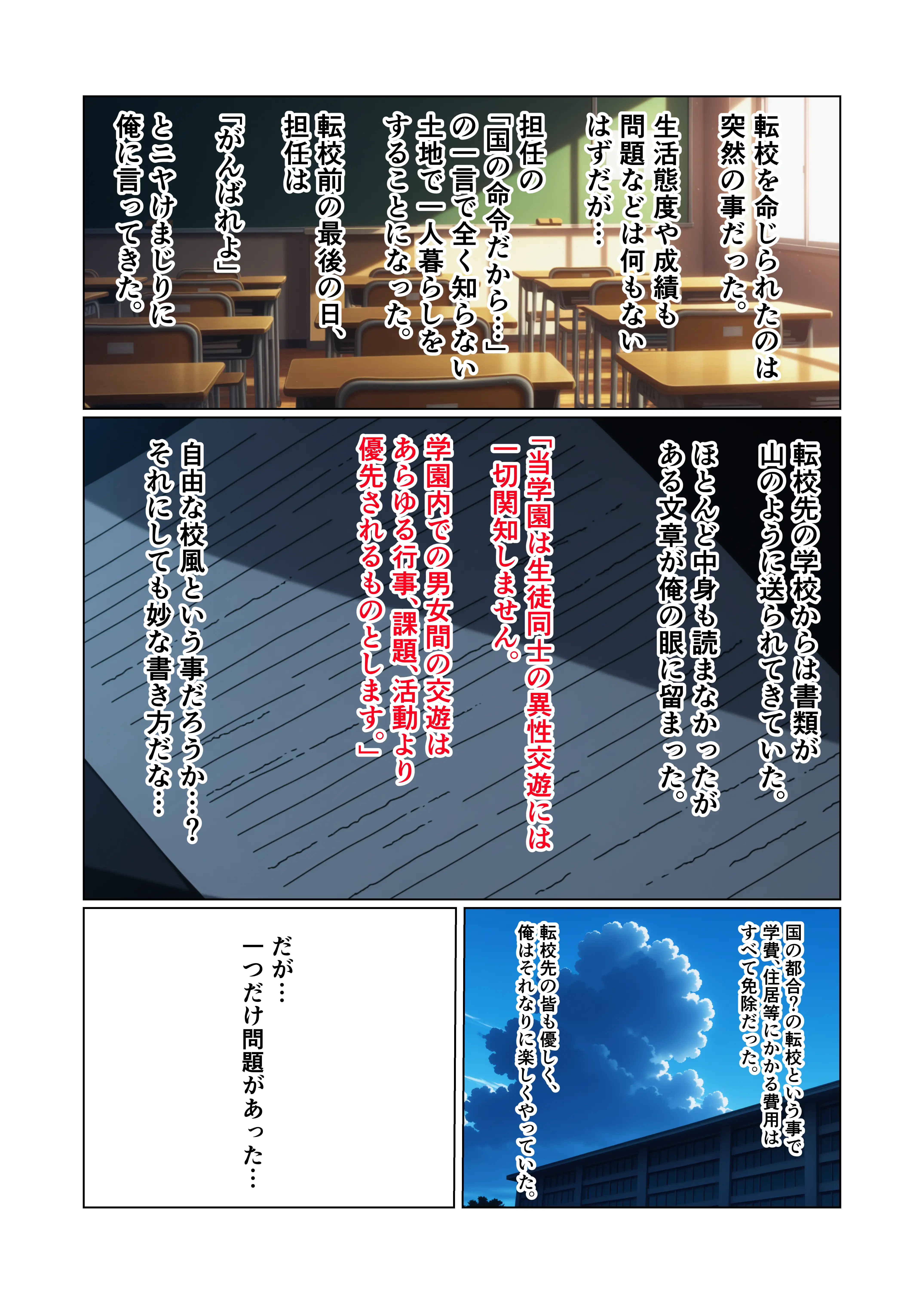 いつでもえっちOKの学園で唯一の男子の俺が女子とヤりたい放題する話 1ページ