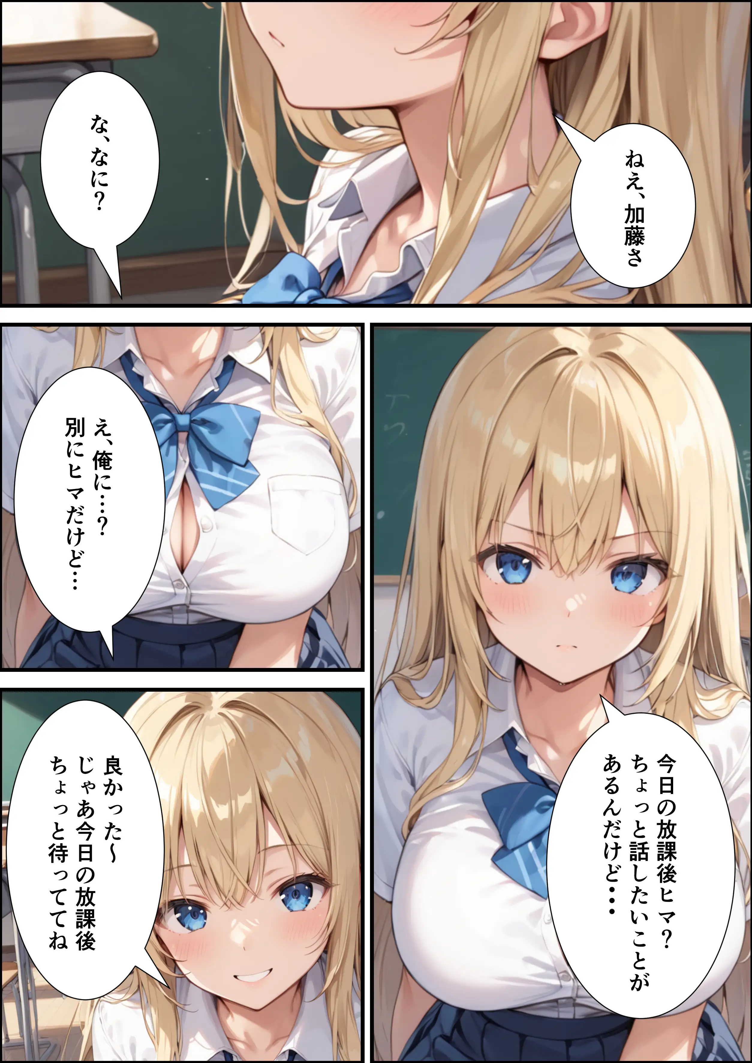 陰キャの俺が隣の席のギャルJKの爆乳を眺めてたら襲われた話【体験版20P】 5ページ