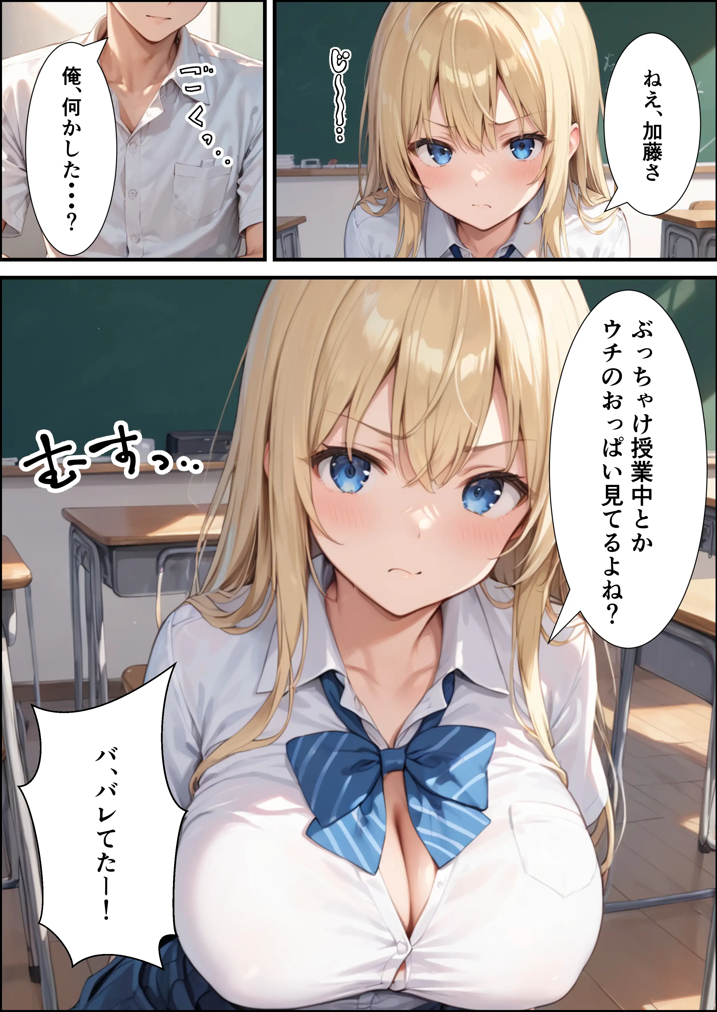 陰キャの俺が隣の席のギャルJKの爆乳を眺めてたら襲われた話【体験版20P】 7ページ