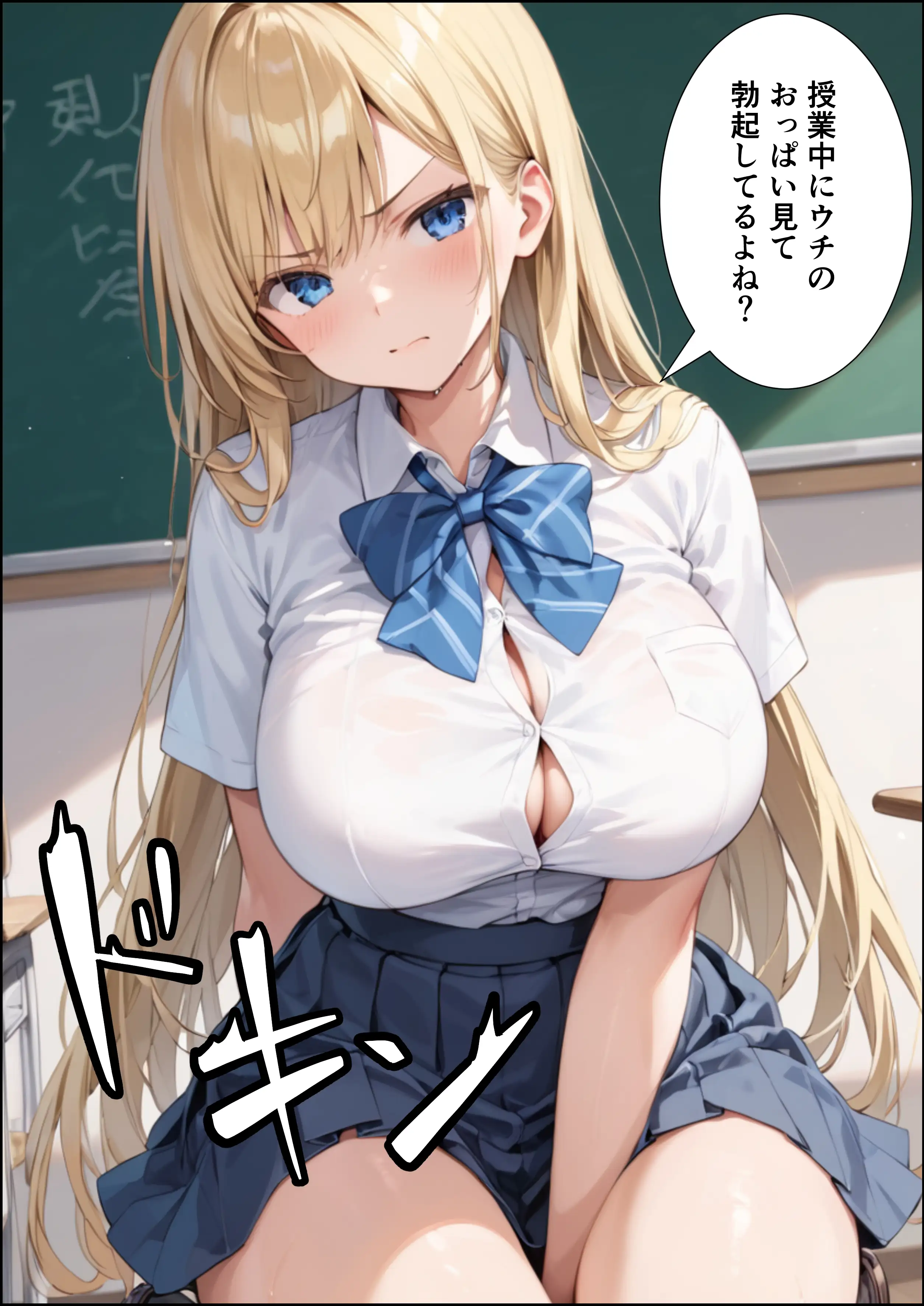 陰キャの俺が隣の席のギャルJKの爆乳を眺めてたら襲われた話【体験版20P】 9ページ