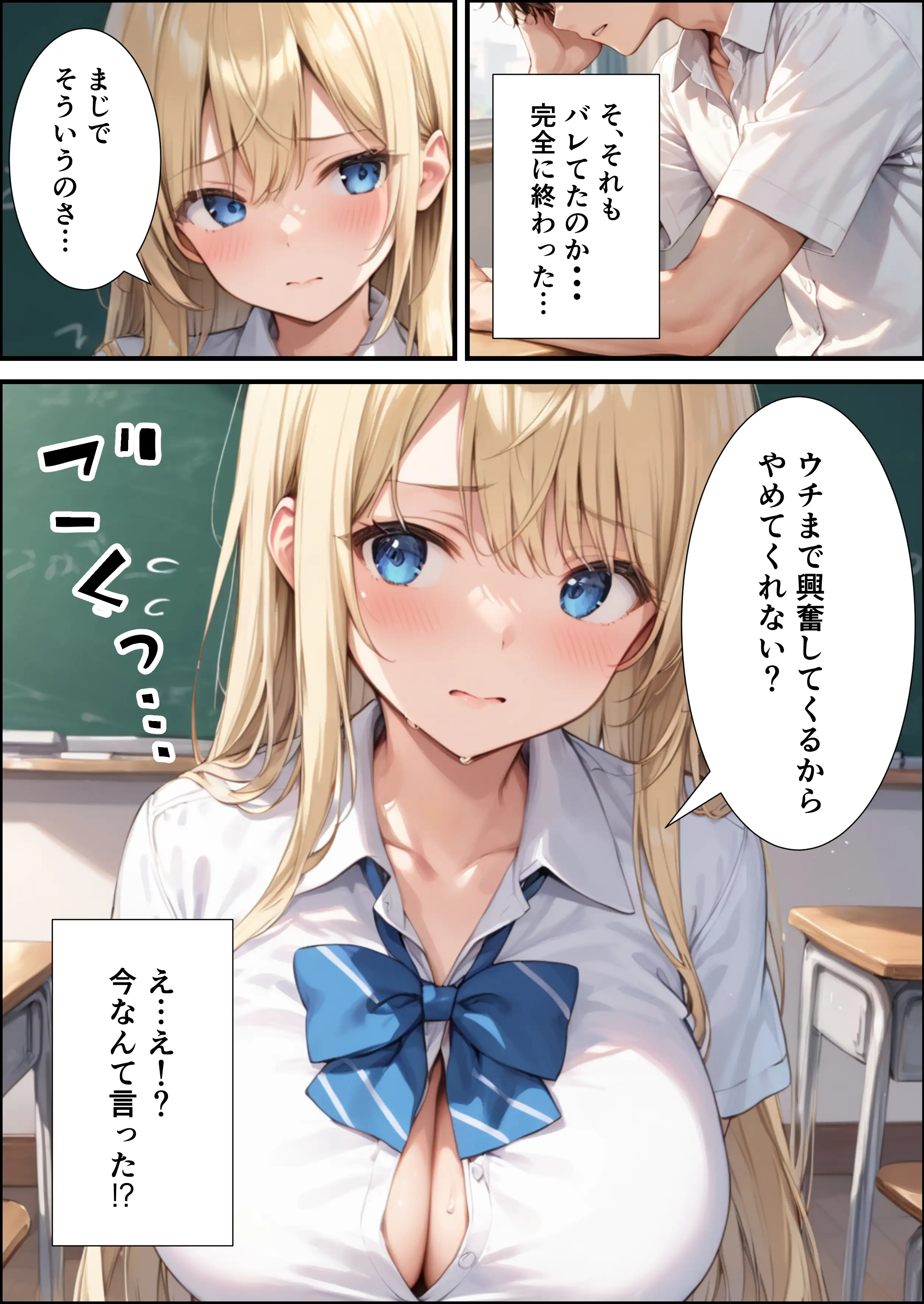 陰キャの俺が隣の席のギャルJKの爆乳を眺めてたら襲われた話【体験版20P】 10ページ