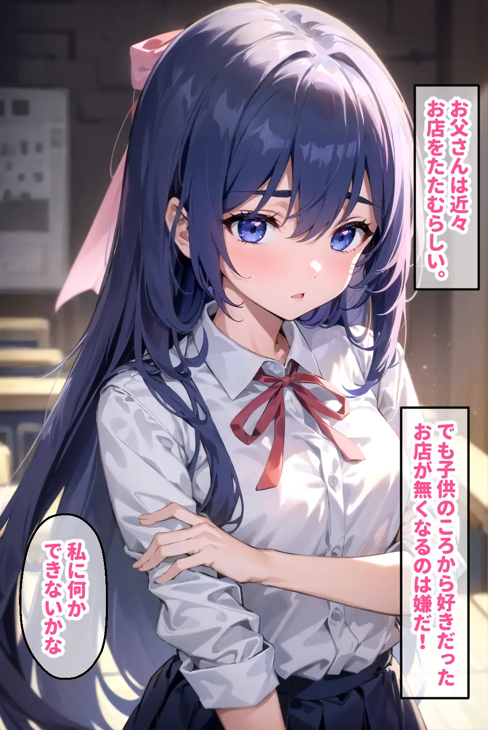 看板娘アイちゃん 「私、お店のためなら何でもします。」 オジサマ達の肉便器 3ページ