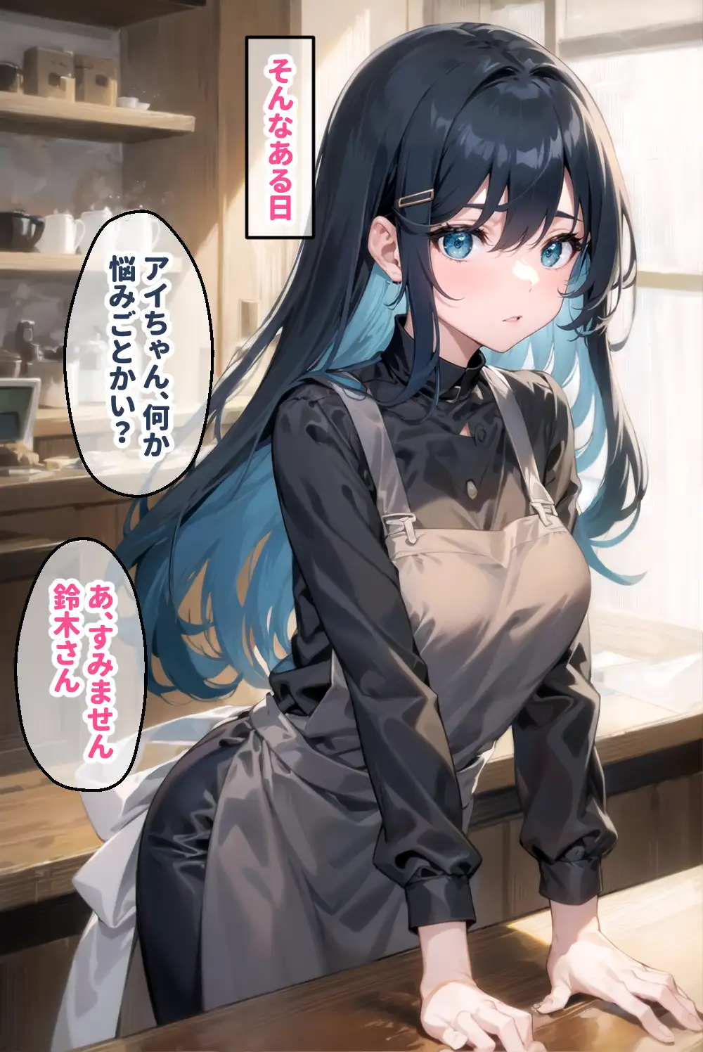 看板娘アイちゃん 「私、お店のためなら何でもします。」 オジサマ達の肉便器 4ページ