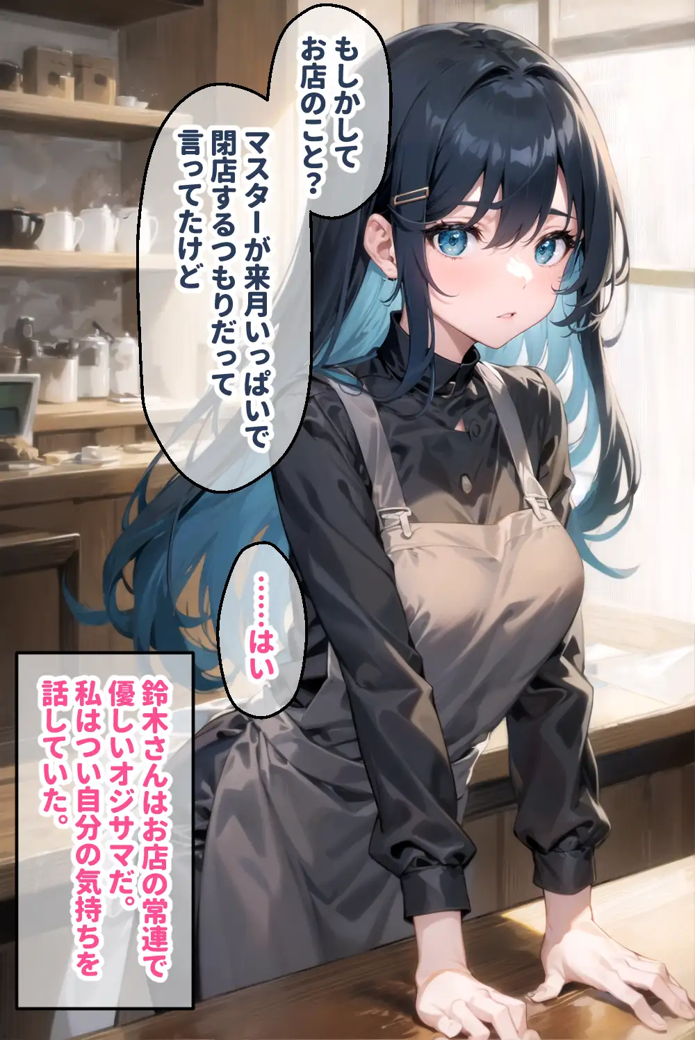 看板娘アイちゃん 「私、お店のためなら何でもします。」 オジサマ達の肉便器 5ページ