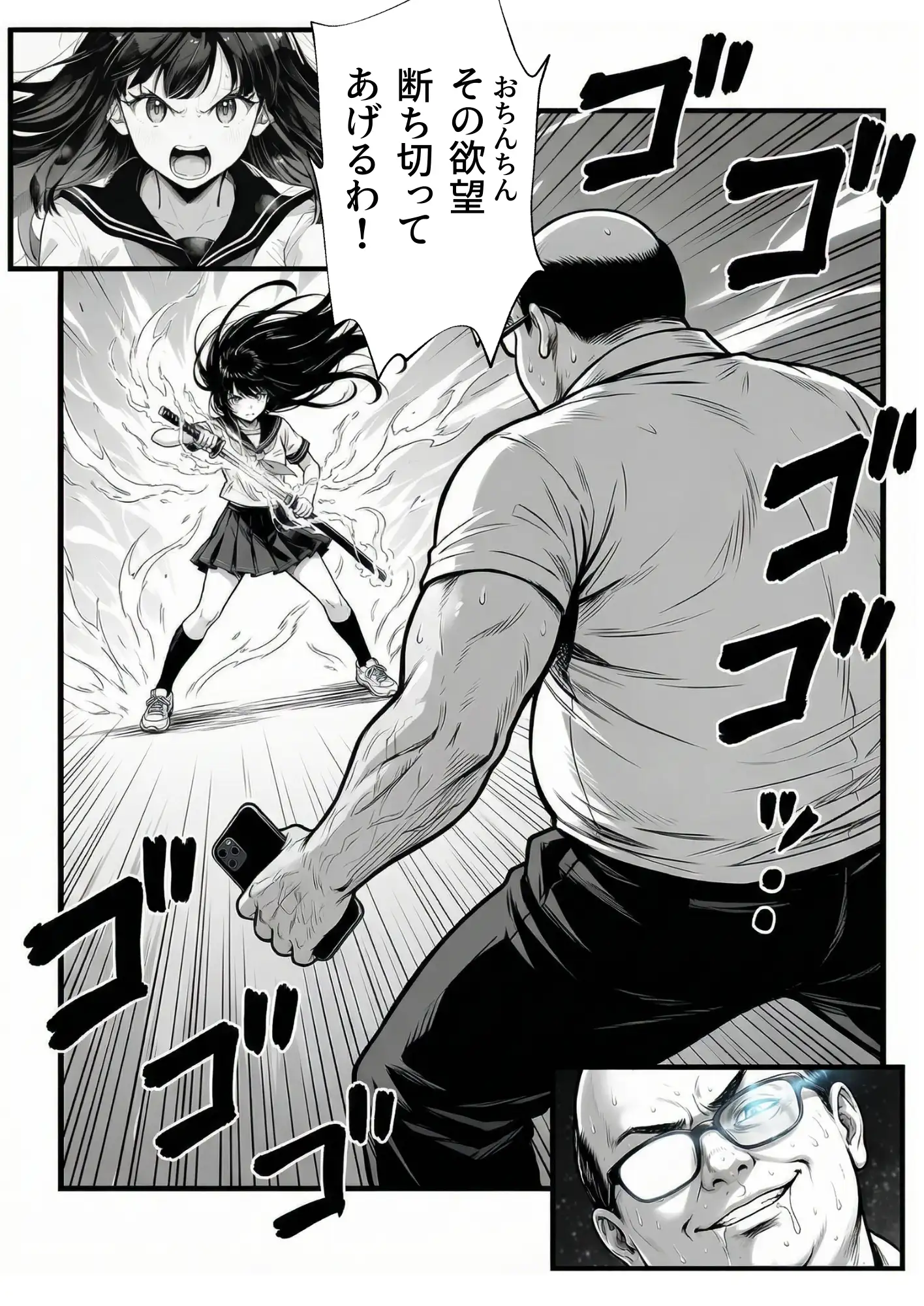 操作系チート能力に覚醒したメタボおじさんが最強スマホで美少女種付け性活 43ページ