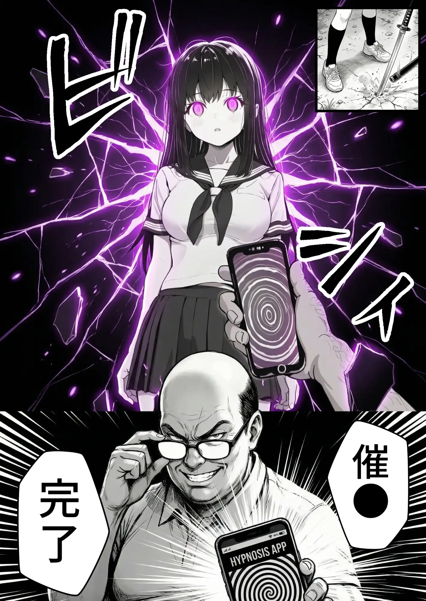操作系チート能力に覚醒したメタボおじさんが最強スマホで美少女種付け性活 58ページ