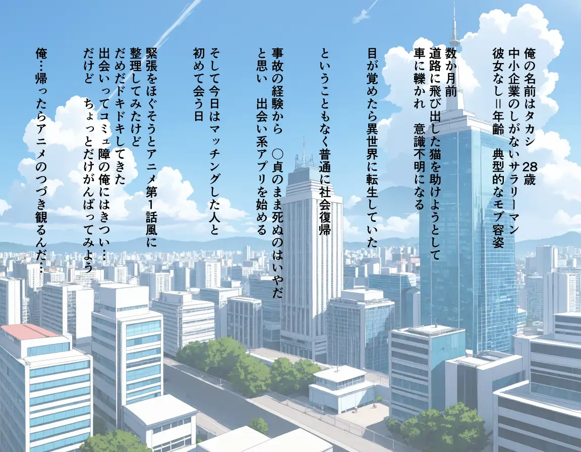 異世界転生はできなかったけどマッチングした相手が純真美女で最高な話。 2ページ