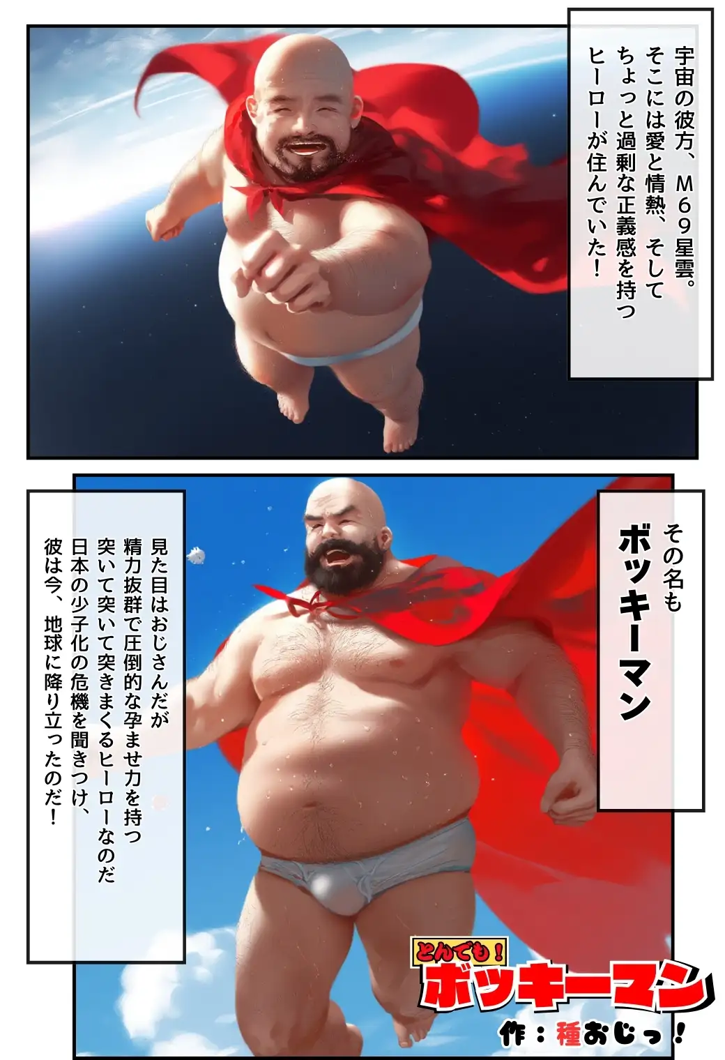 とんでも！ボッキーマン。〜彼氏の前で彼女を寝取ってボッキー！の巻〜 1ページ