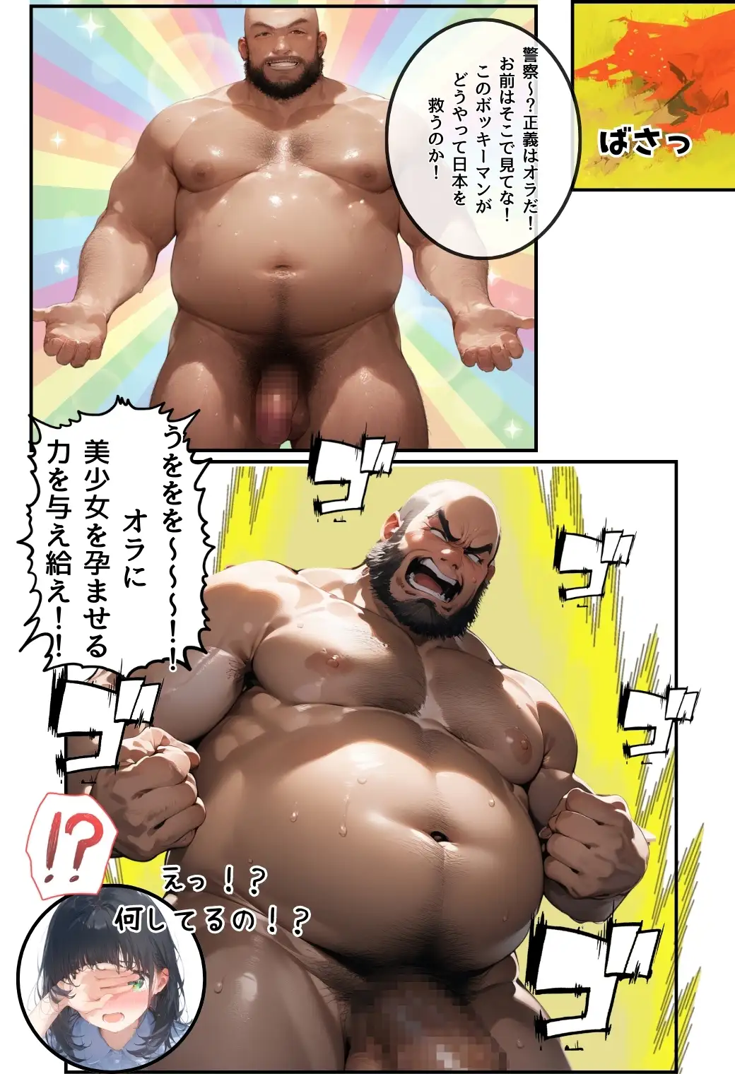 とんでも！ボッキーマン。〜彼氏の前で彼女を寝取ってボッキー！の巻〜 13ページ