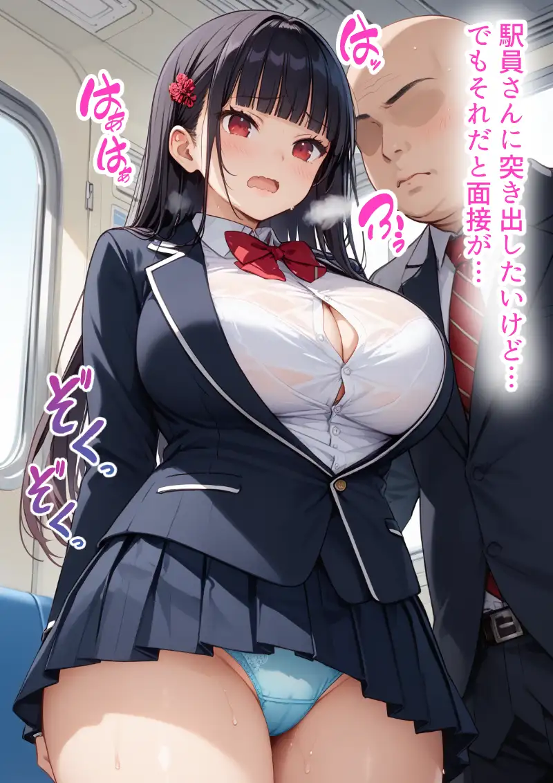 種付けおじさんに痴●された件 爆乳JK編 11ページ