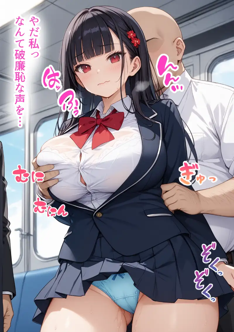 種付けおじさんに痴●された件 爆乳JK編 13ページ