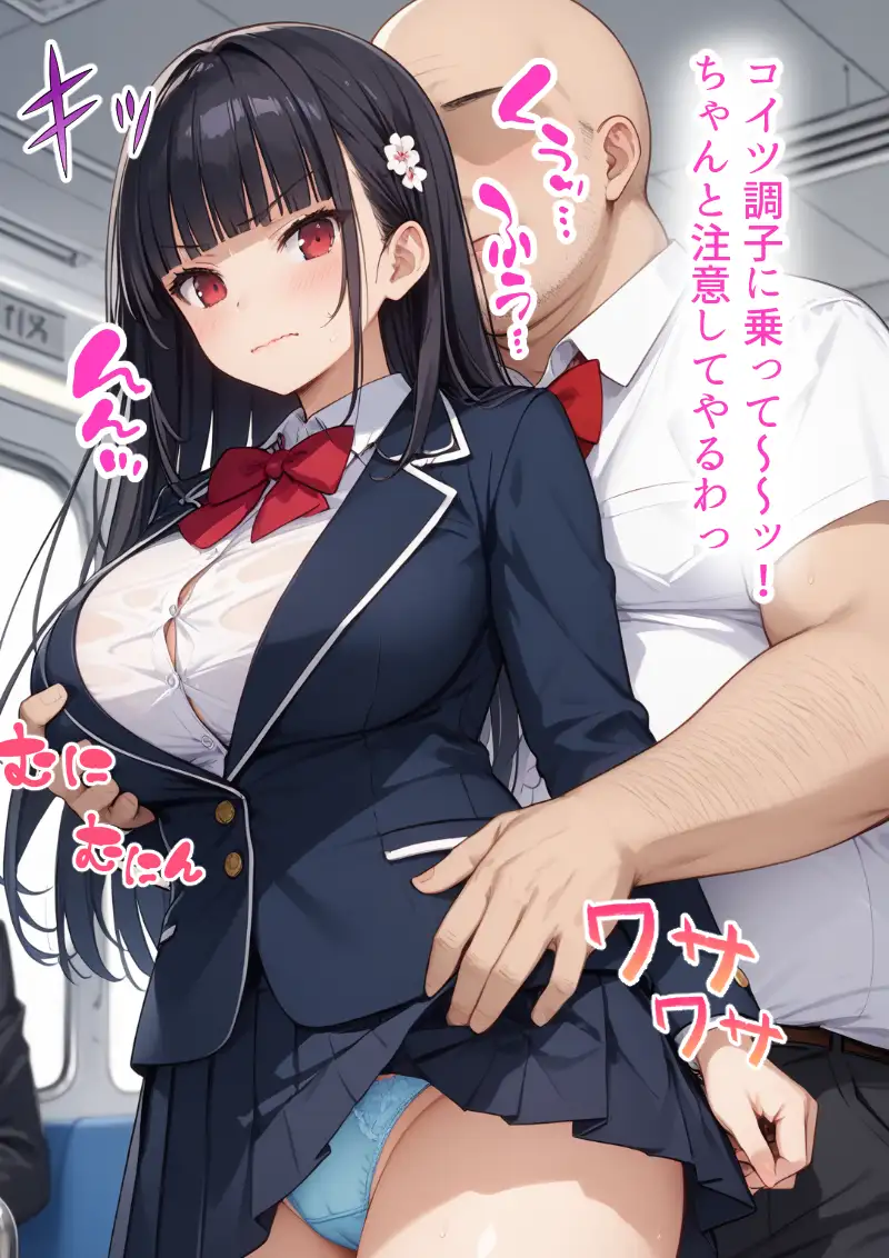 種付けおじさんに痴●された件 爆乳JK編 15ページ