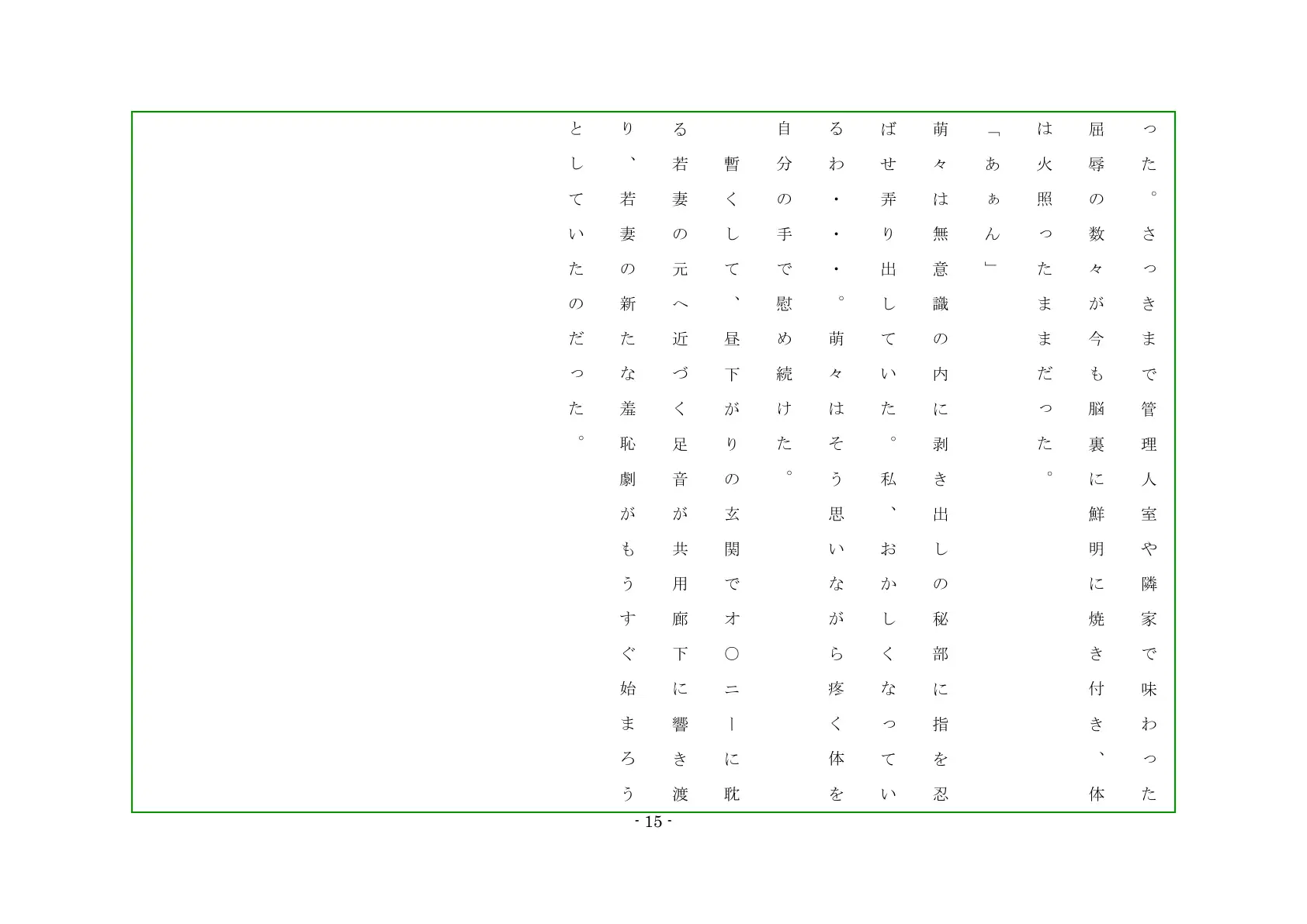浮気妻の制裁 第17巻 シタ妻の後悔 15ページ