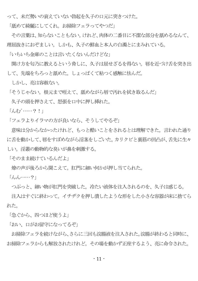 800万円のDVR:1淫虐調教編 12ページ