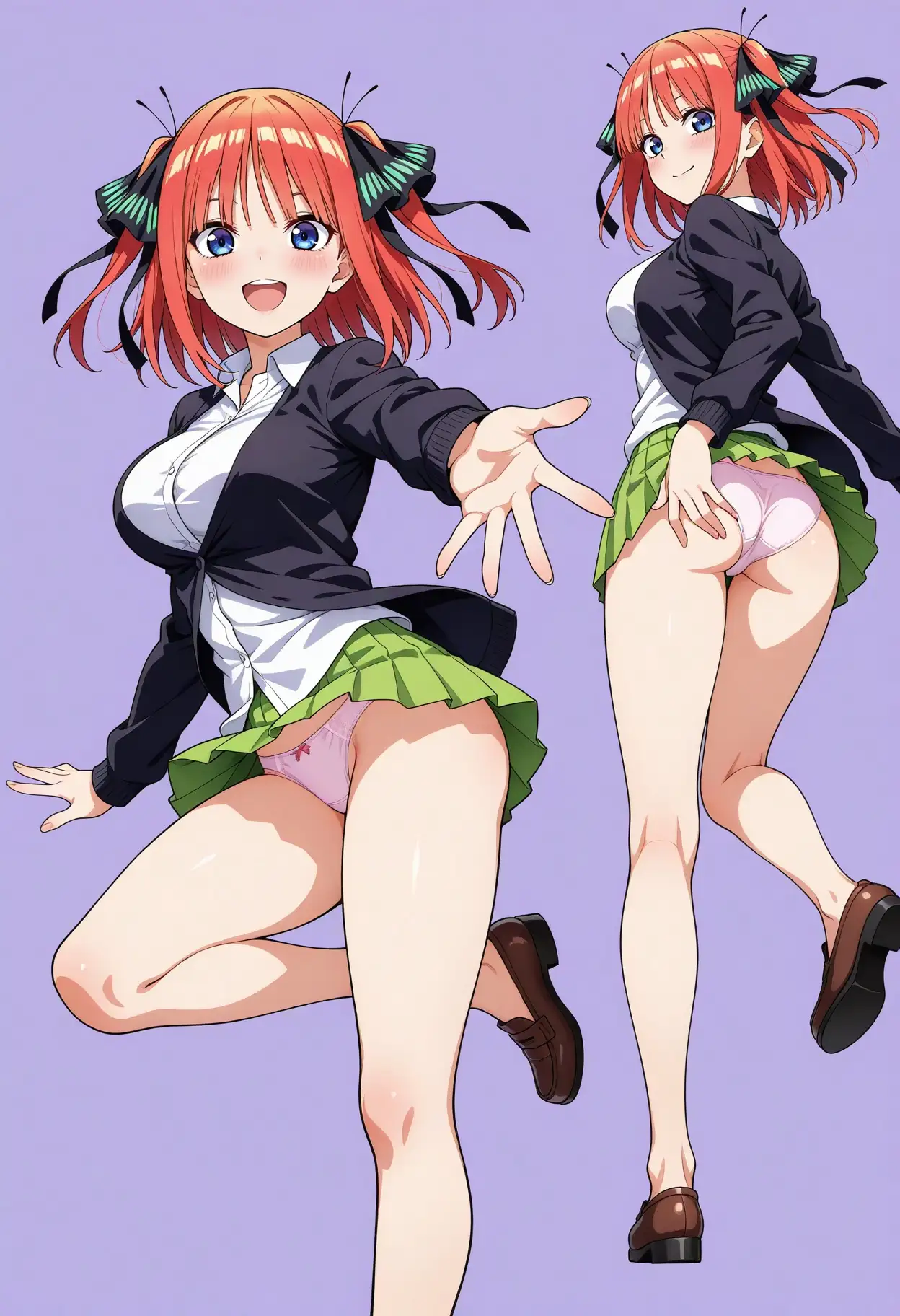 立ち絵とローアングル5【中〇一花、中〇二乃風】 10ページ