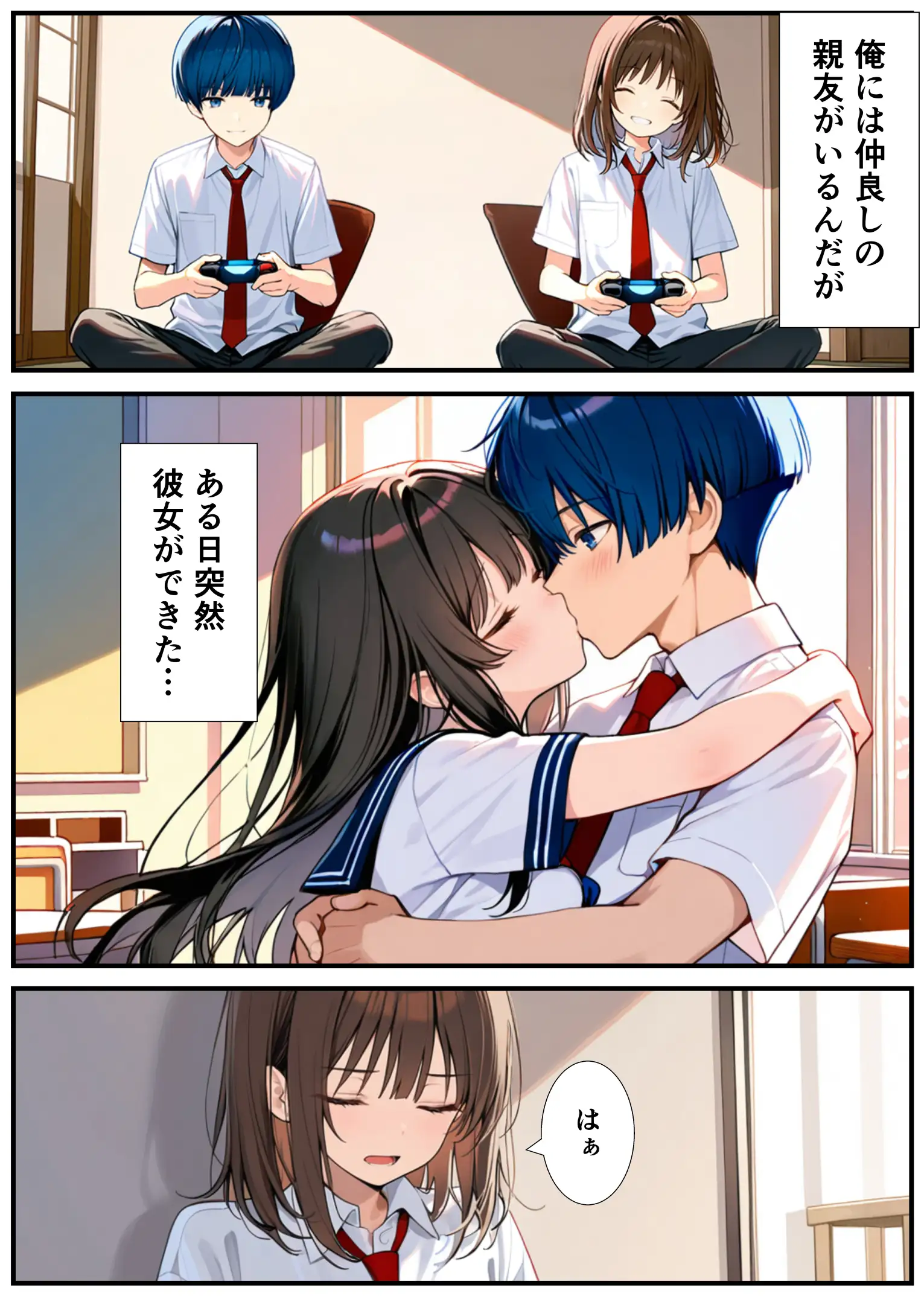 女体化したので大好きだった親友を寝取った話 3ページ