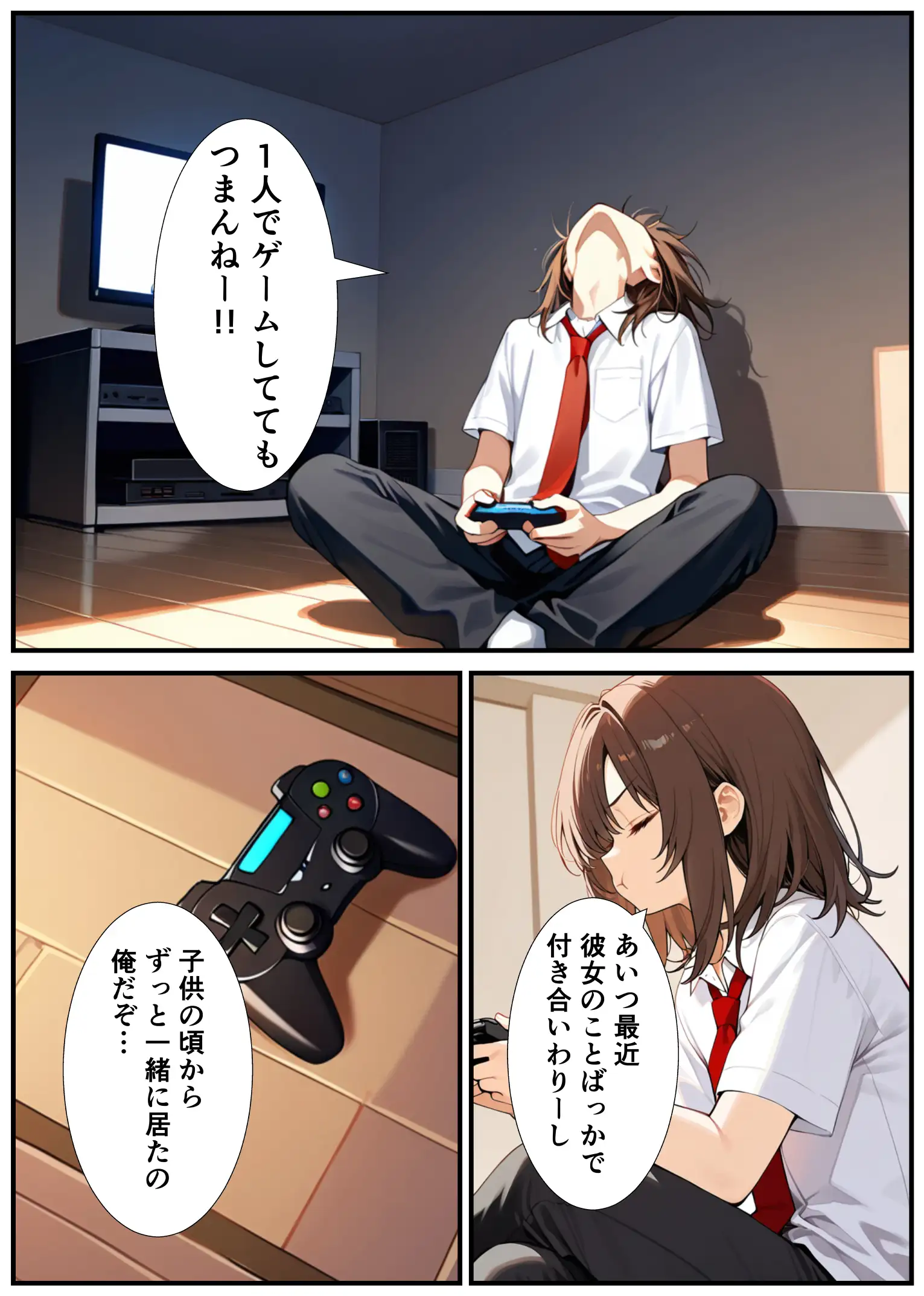 女体化したので大好きだった親友を寝取った話 4ページ