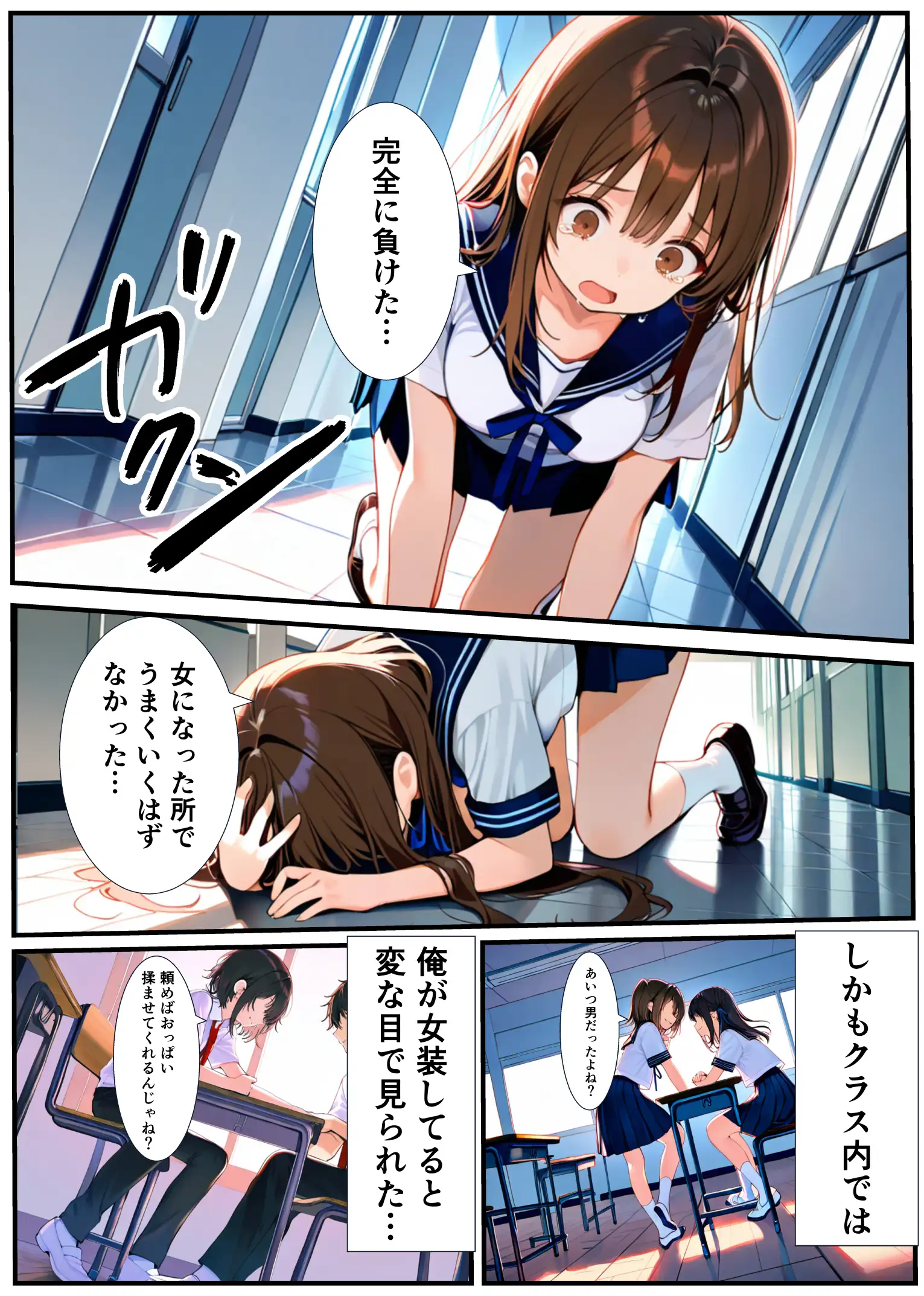 女体化したので大好きだった親友を寝取った話 24ページ