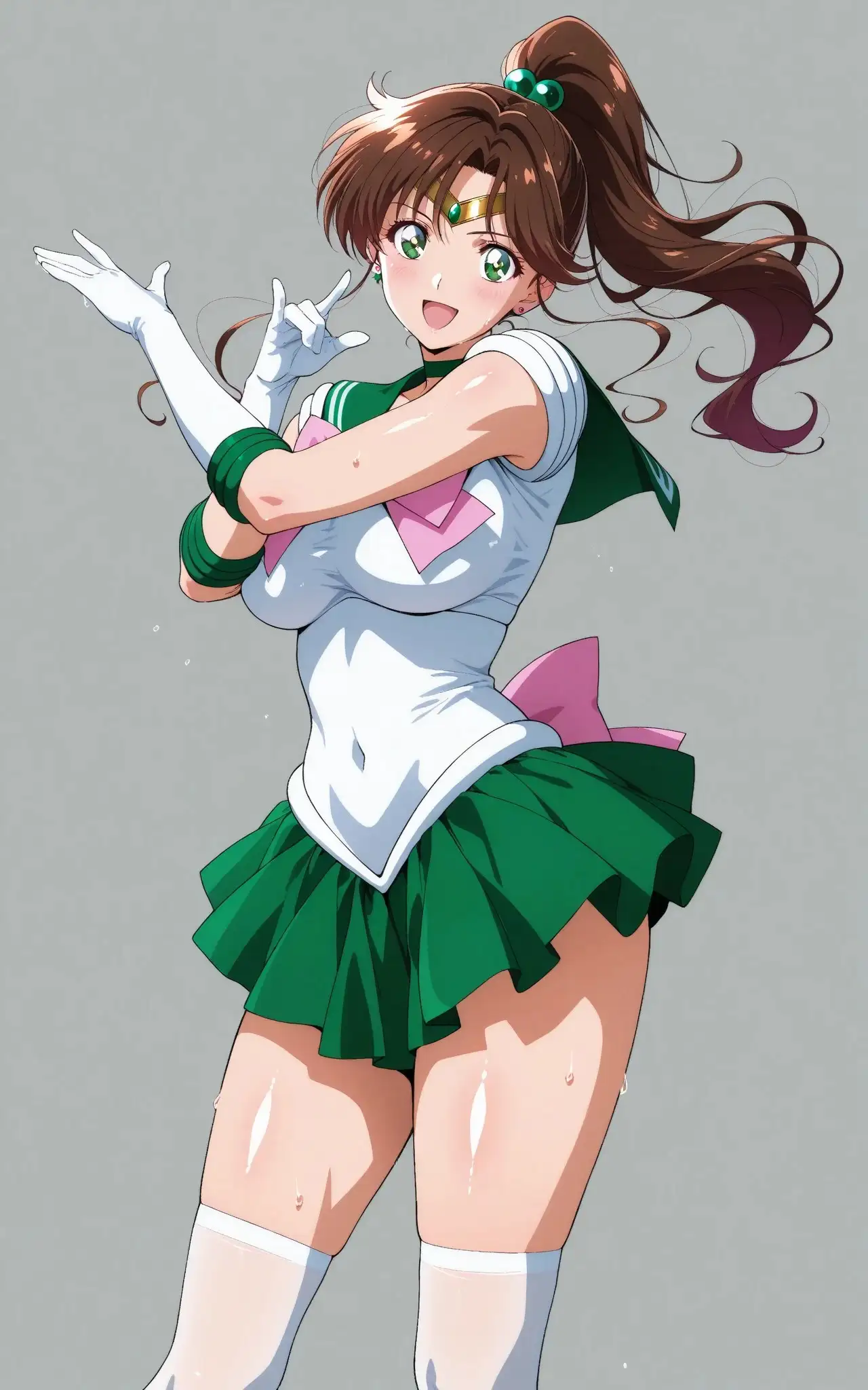 【発情美少女】美少女戦士セーラー〇ーン セー〇ージュピター編 3ページ