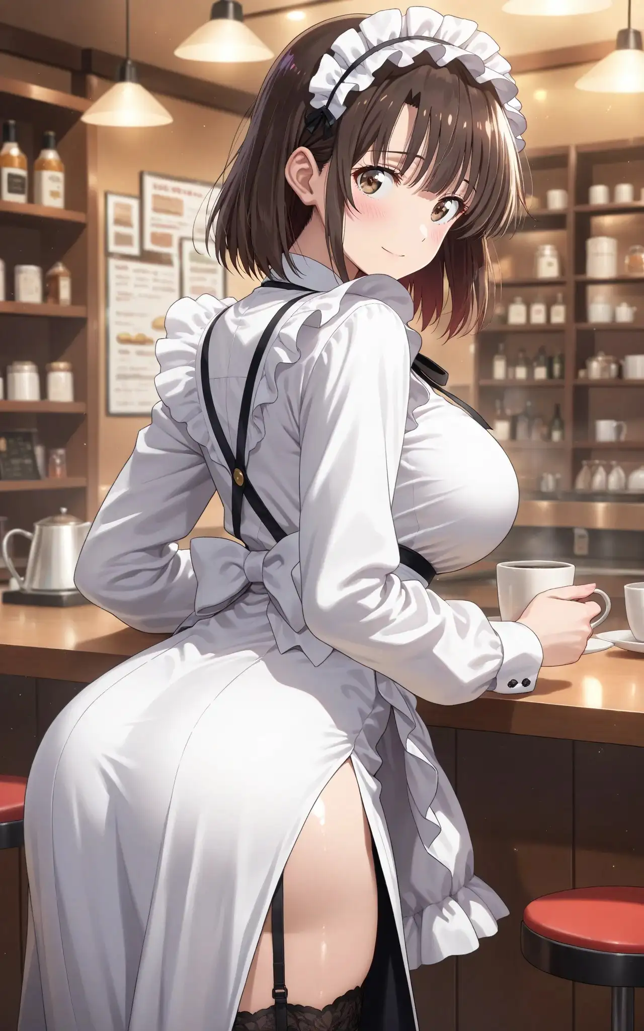 【発情ヒロイン】冴えない彼女〇育てかた  加〇恵  メイド編 4ページ