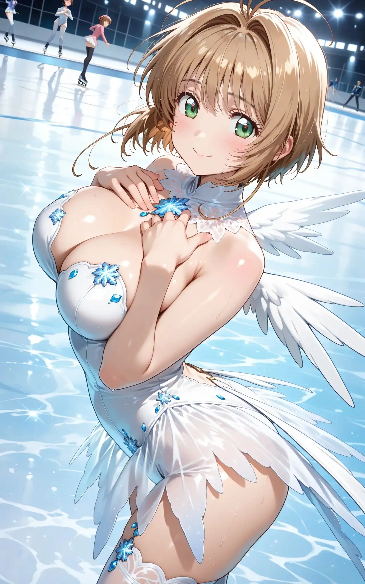 【発情ヒロイン】カードキ〇プターさくら フィギュアスケート性指導編 6ページ