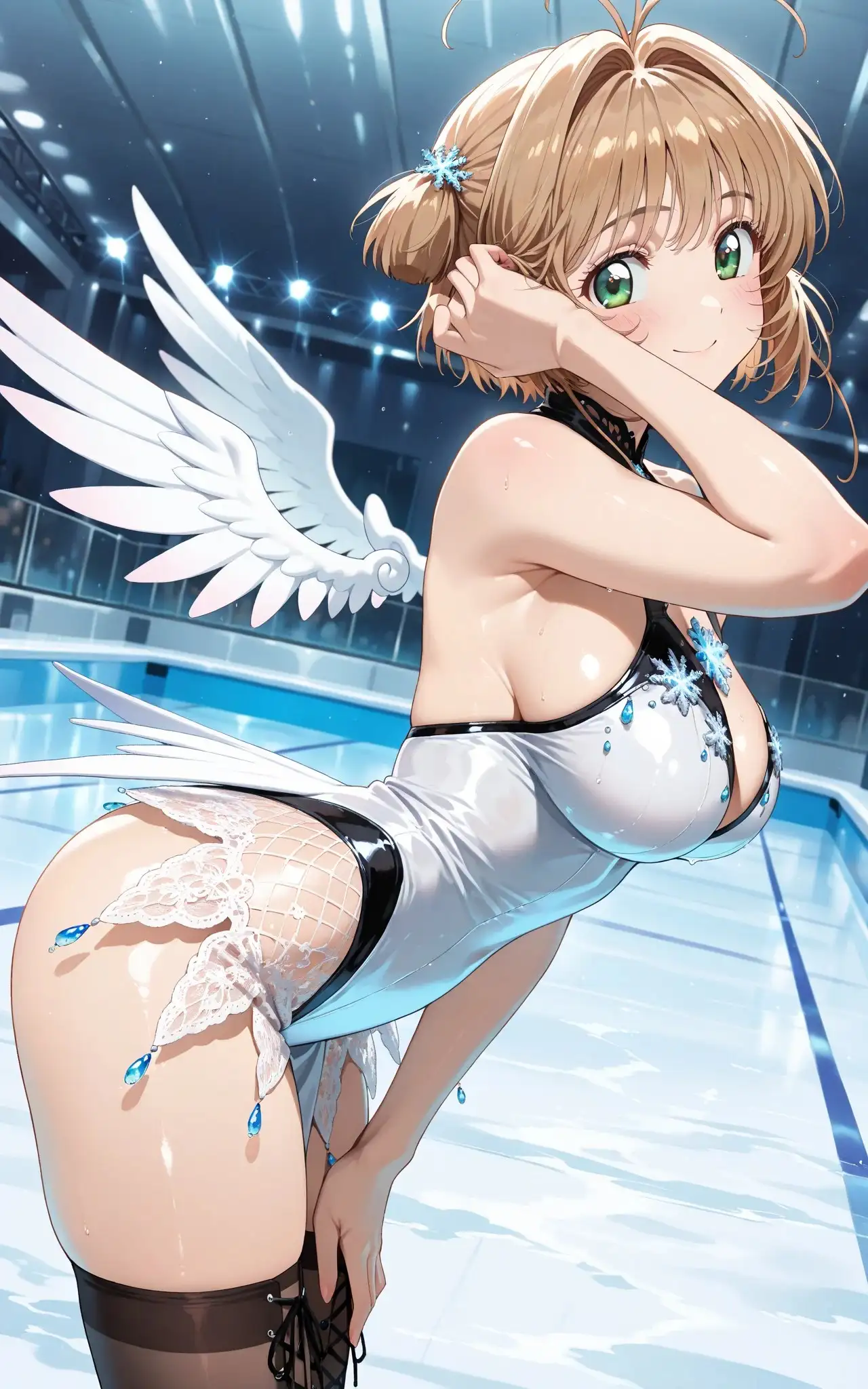 【発情ヒロイン】カードキ〇プターさくら フィギュアスケート性指導編 9ページ