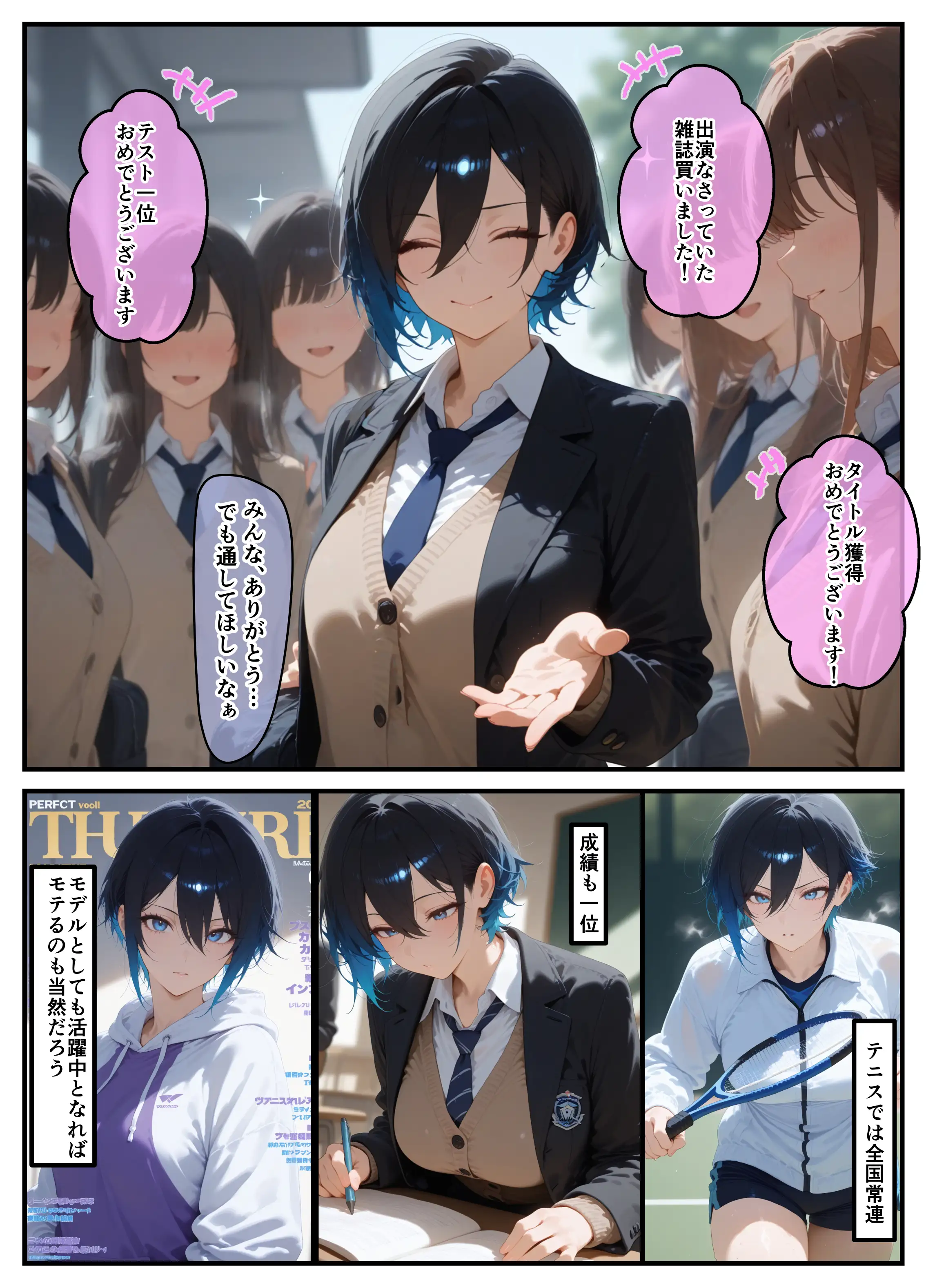 女学園の王子様♀の百合ハーレムの竿係になった 4ページ