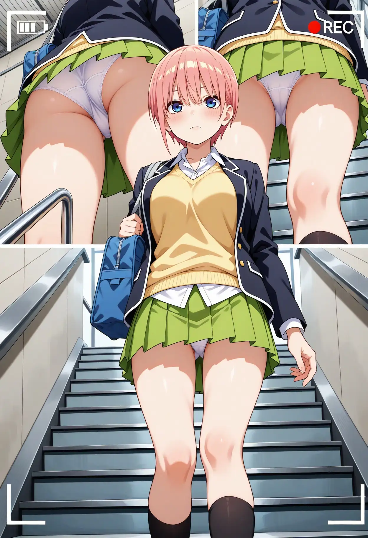 スカート内盗撮、野ション風3【五つ子風】 1ページ