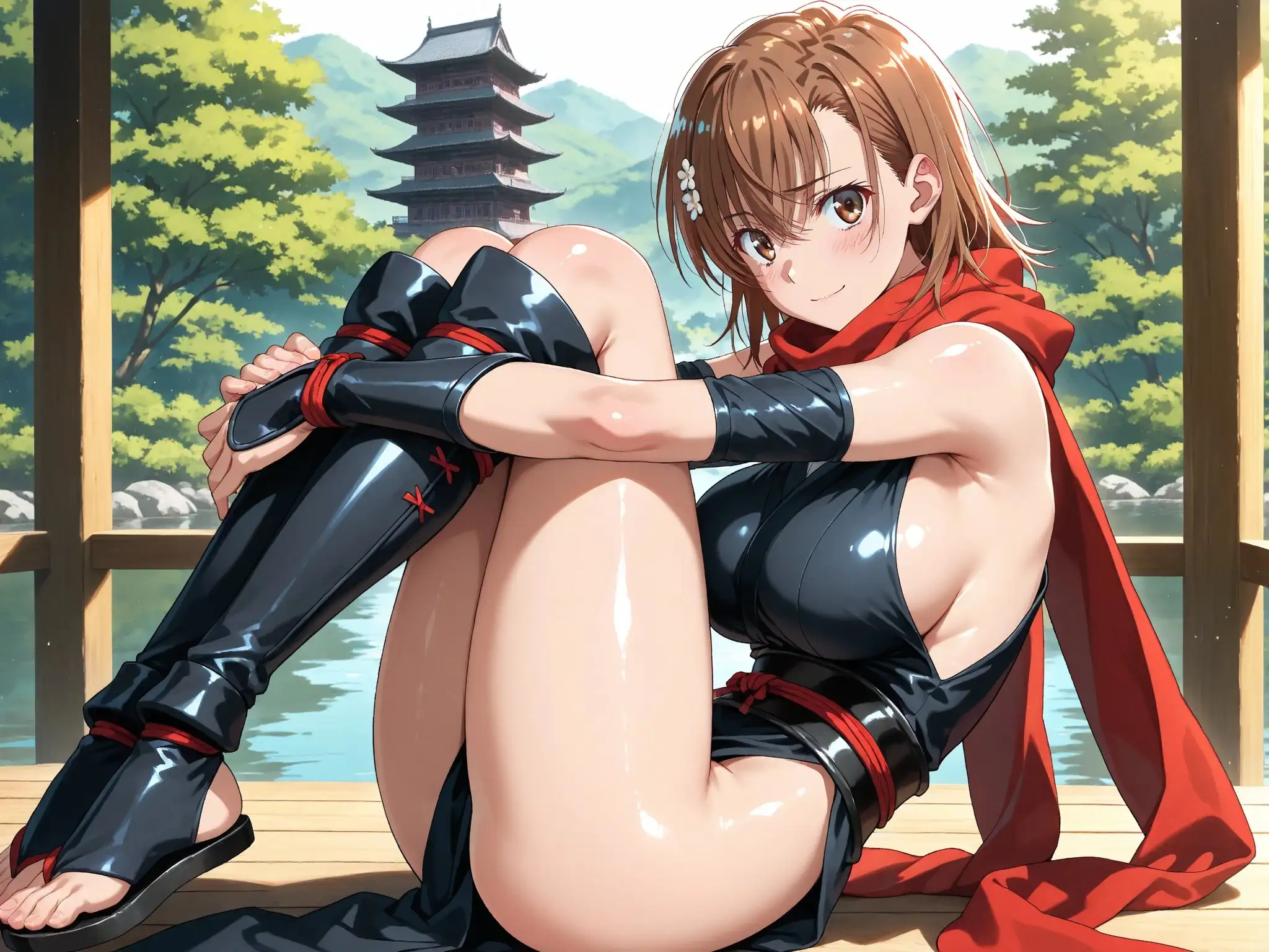 【発情ヒロイン】とある科学の超電〇砲  御坂〇琴  くのいちへん  〜横長画面〜 6ページ