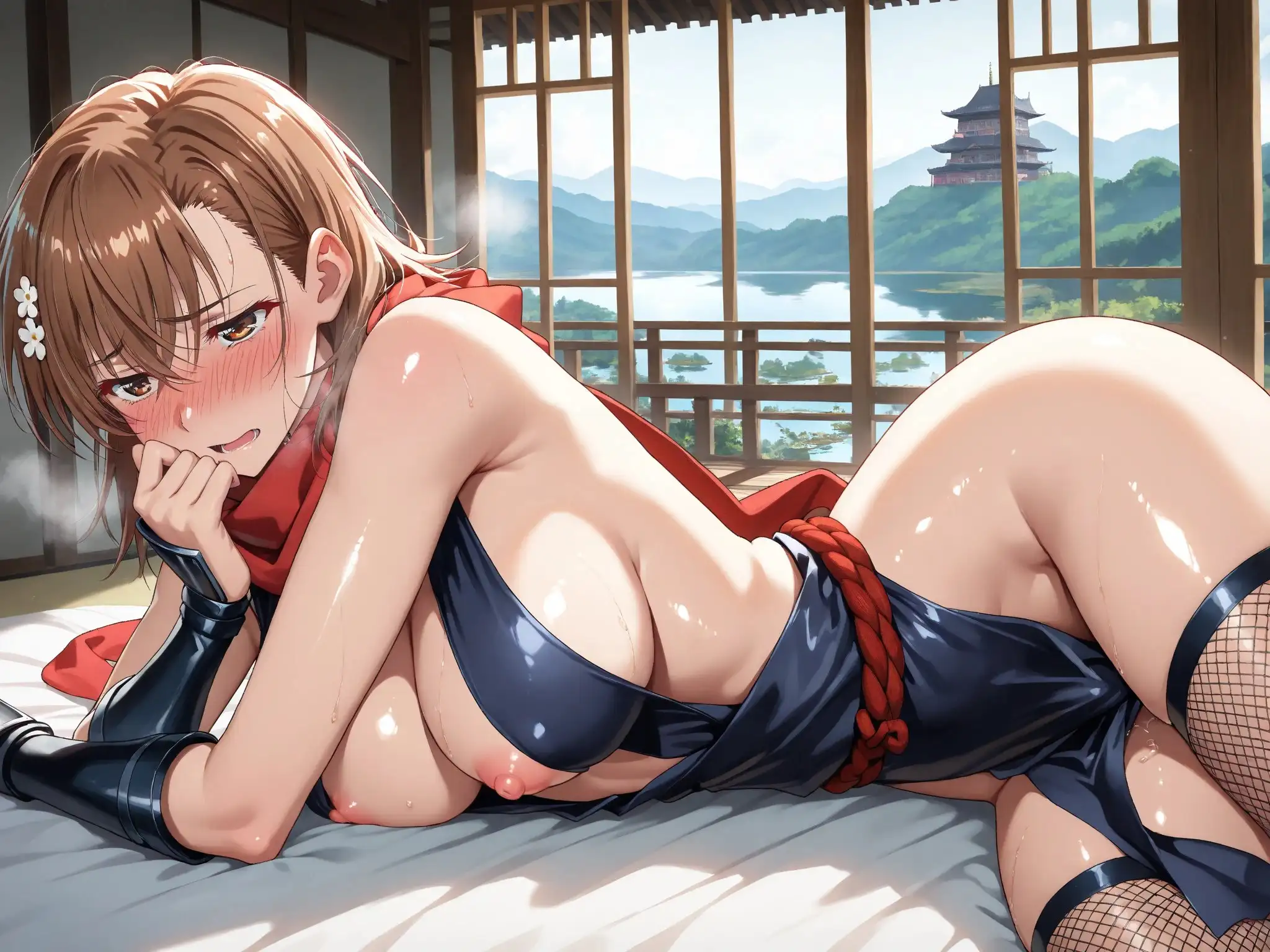 【発情ヒロイン】とある科学の超電〇砲  御坂〇琴  くのいちへん  〜横長画面〜 23ページ