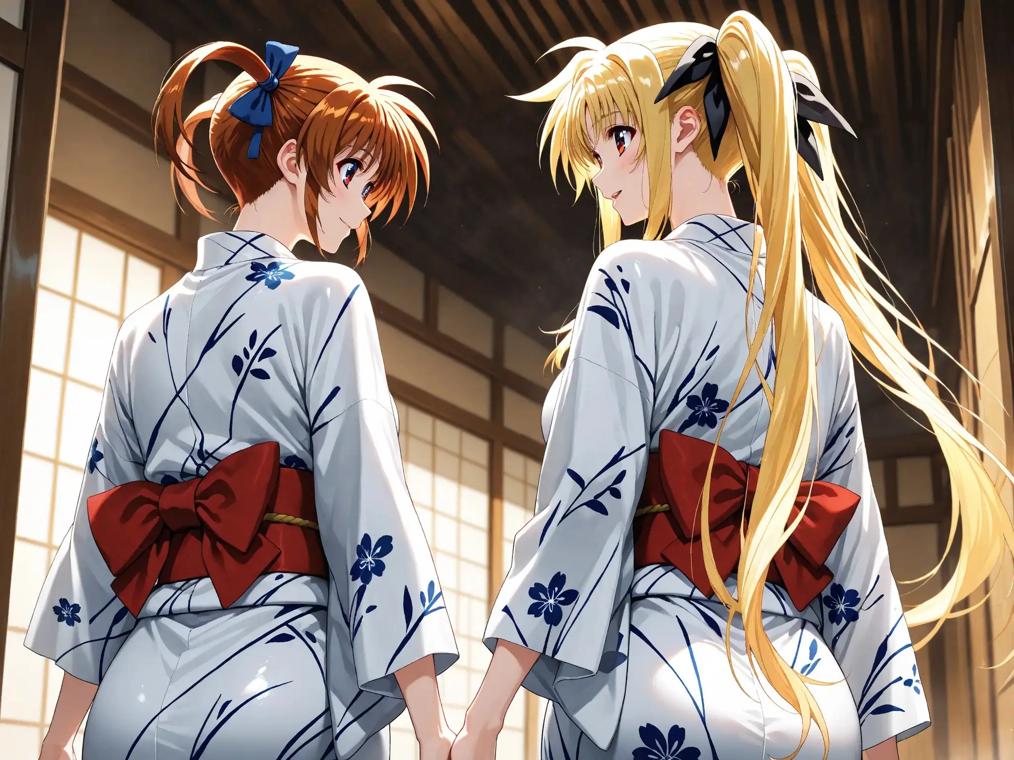 【発情ヒロイン】【百合】魔法少女リリカルな●は  高町な●は＆フェイト  温泉イチャコラ編 5ページ