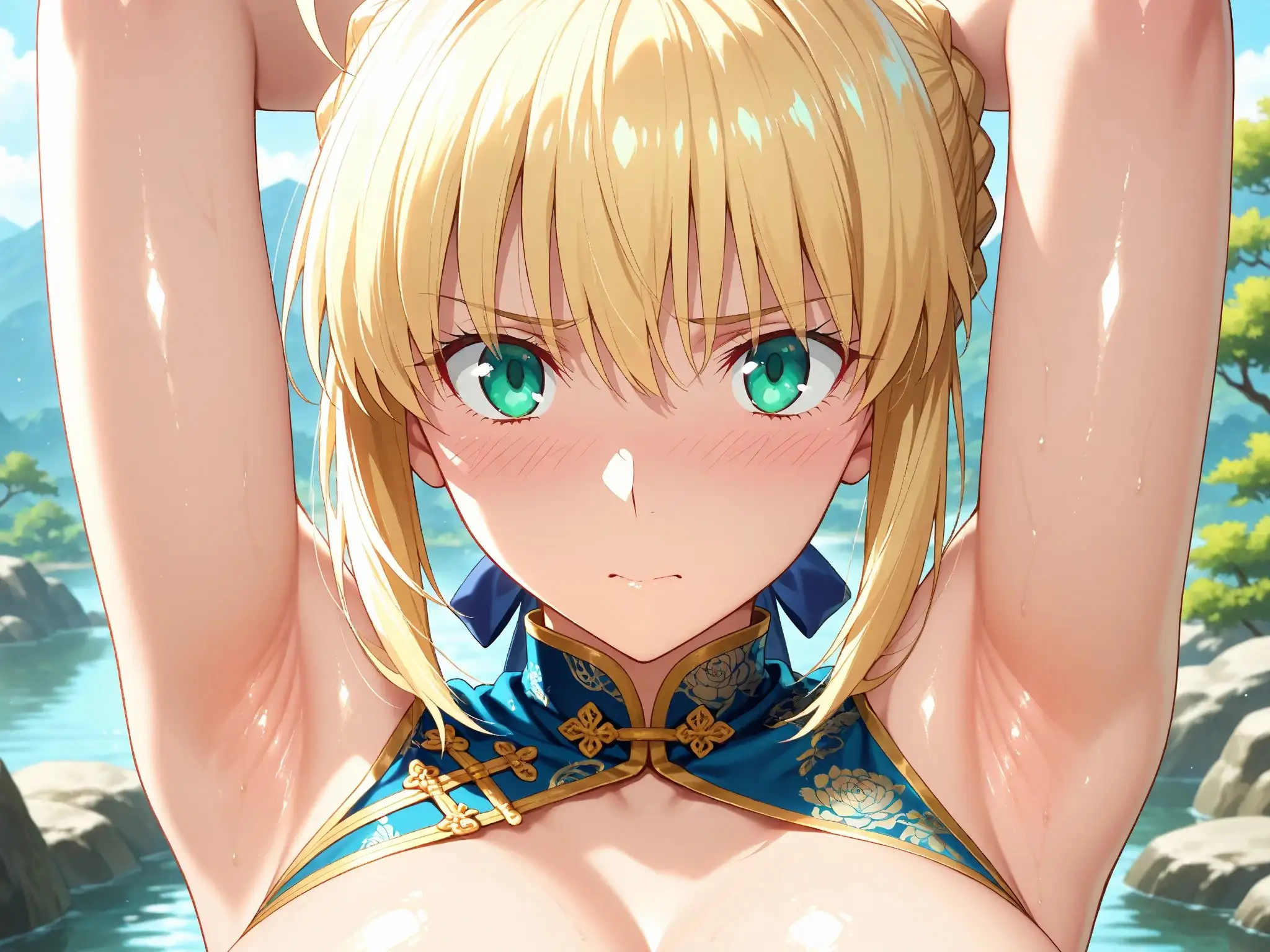 【発情ヒロイン】Fate/st●y night  セイ●ー  ノーパンチャイナ服編 6ページ