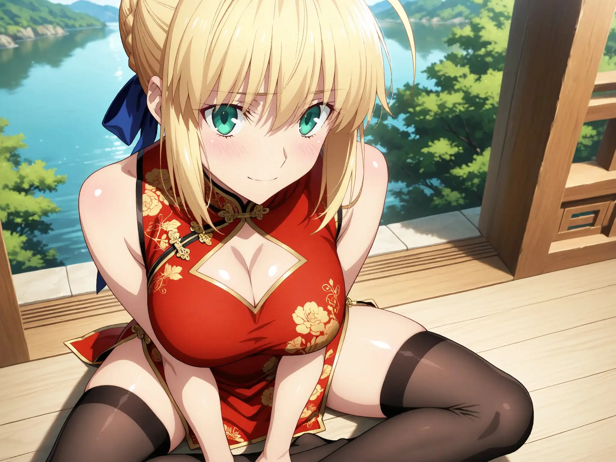 【発情ヒロイン】Fate/st●y night  セイ●ー  ノーパンチャイナ服編 7ページ