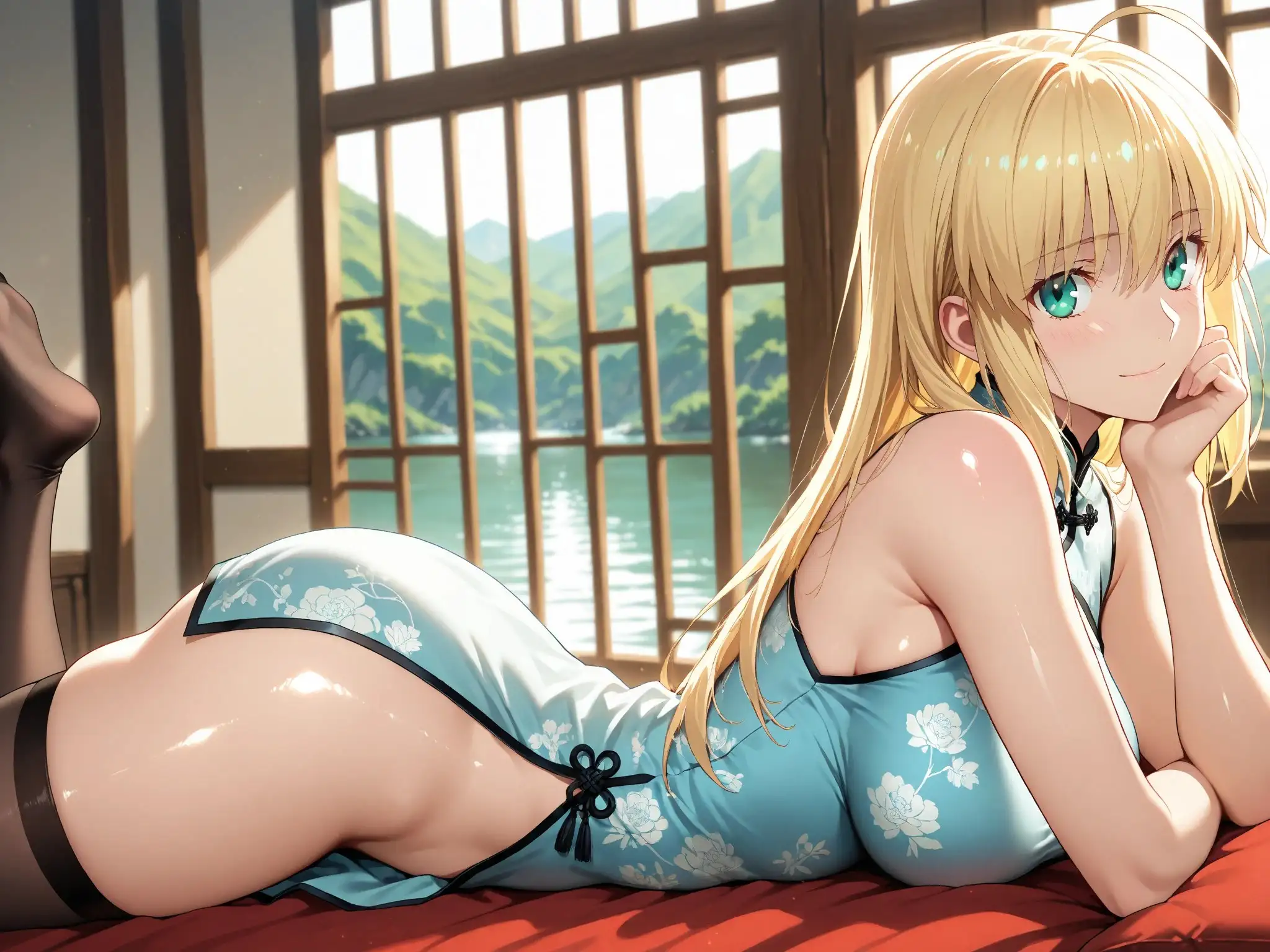 【発情ヒロイン】Fate/st●y night  セイ●ー  ノーパンチャイナ服編 8ページ