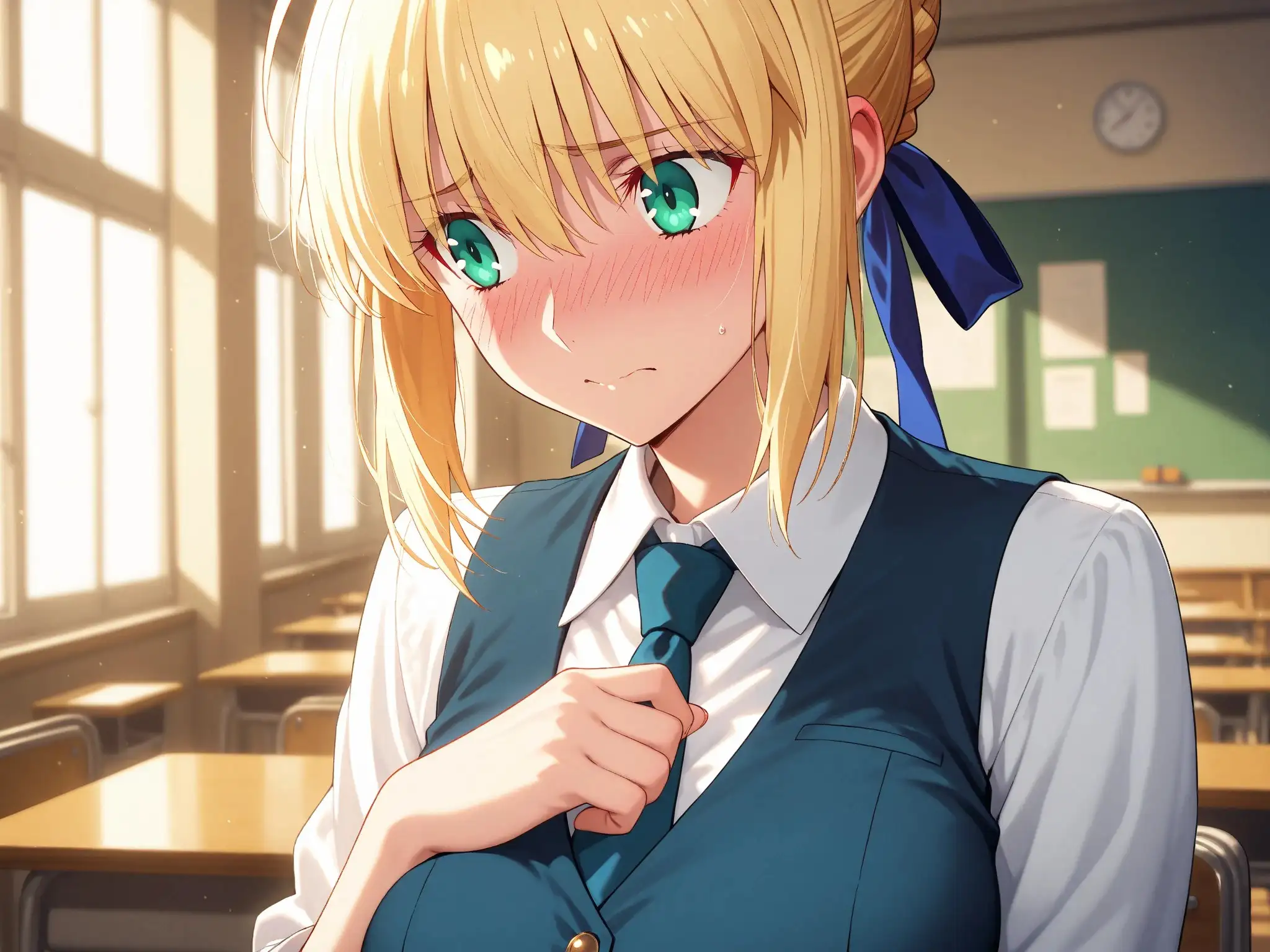 【発情ヒロイン】Fate/st●y night  セイ●ー  制服SEX編 3ページ