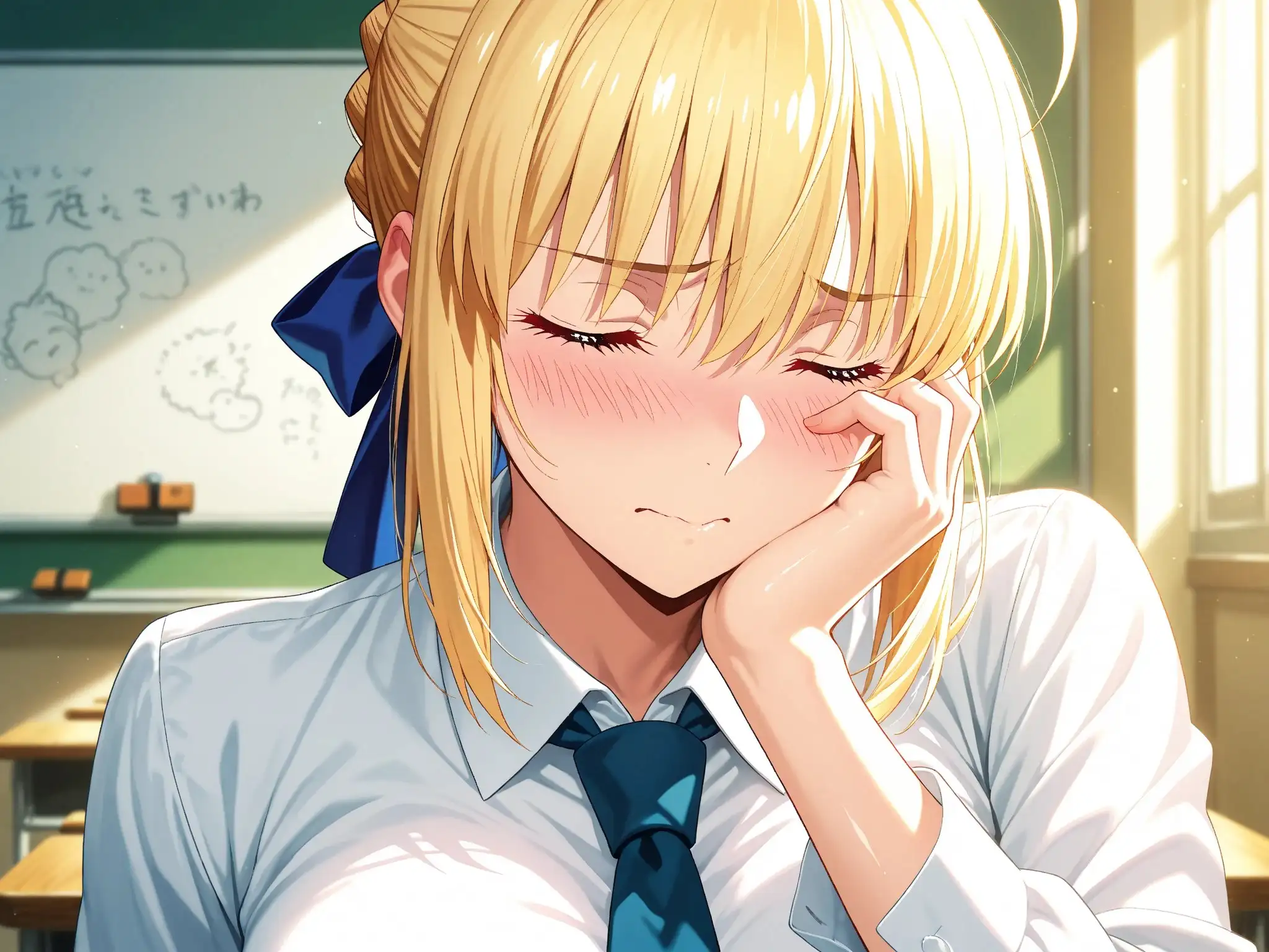 【発情ヒロイン】Fate/st●y night  セイ●ー  制服SEX編 7ページ