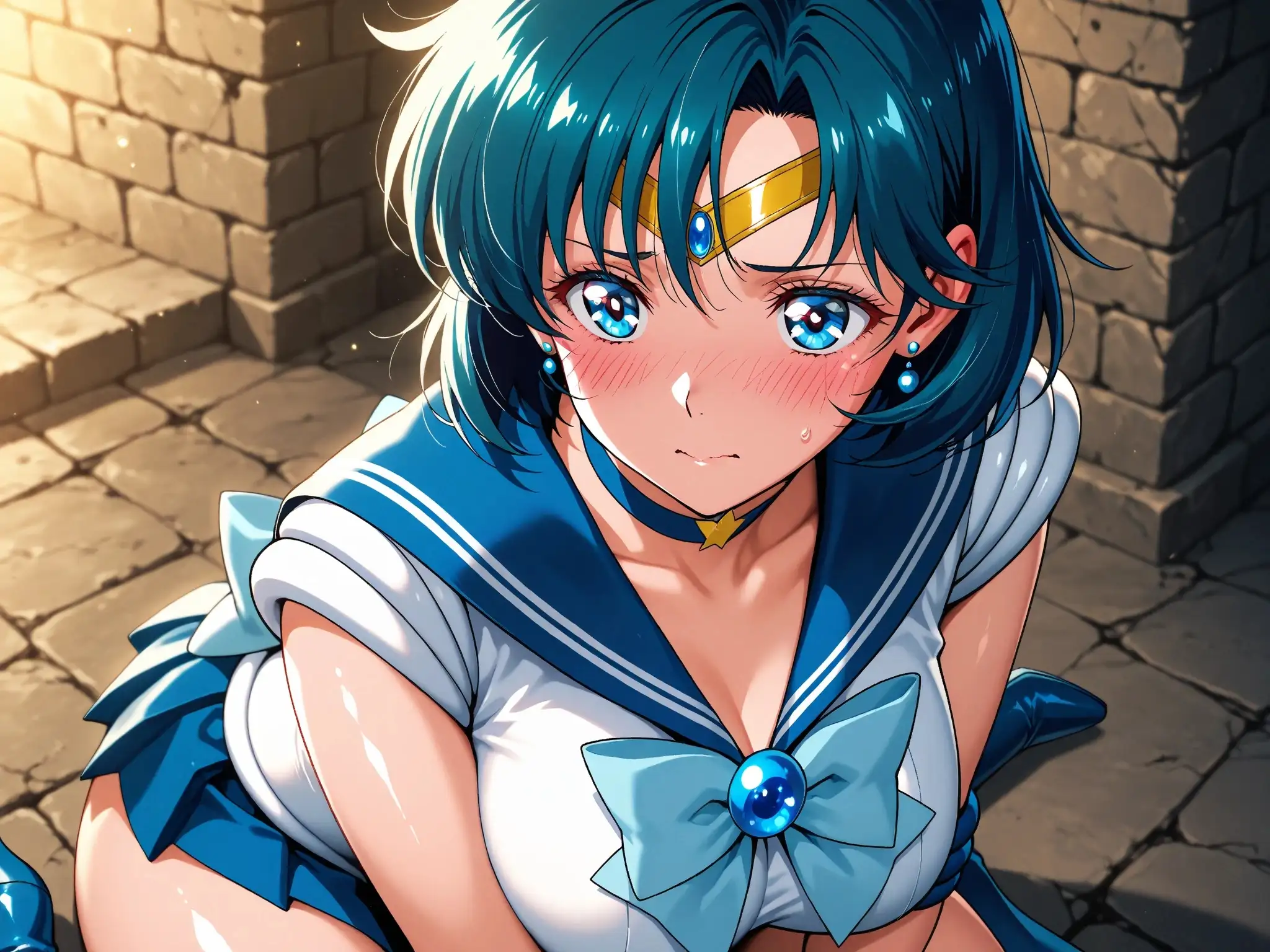 【発情ヒロイン】美少女戦士セー●ーマーキュリー  監獄編 5ページ