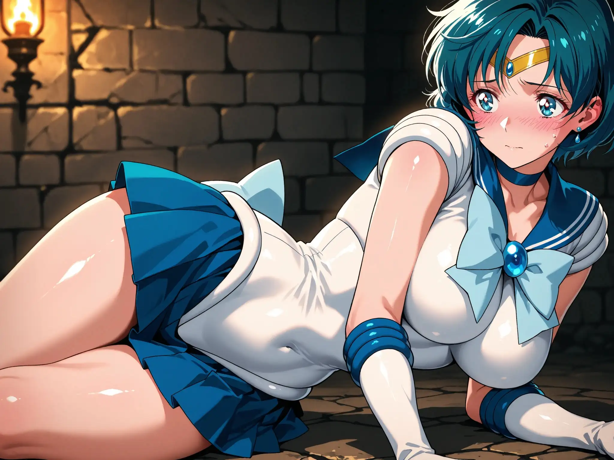 【発情ヒロイン】美少女戦士セー●ーマーキュリー  監獄編 6ページ