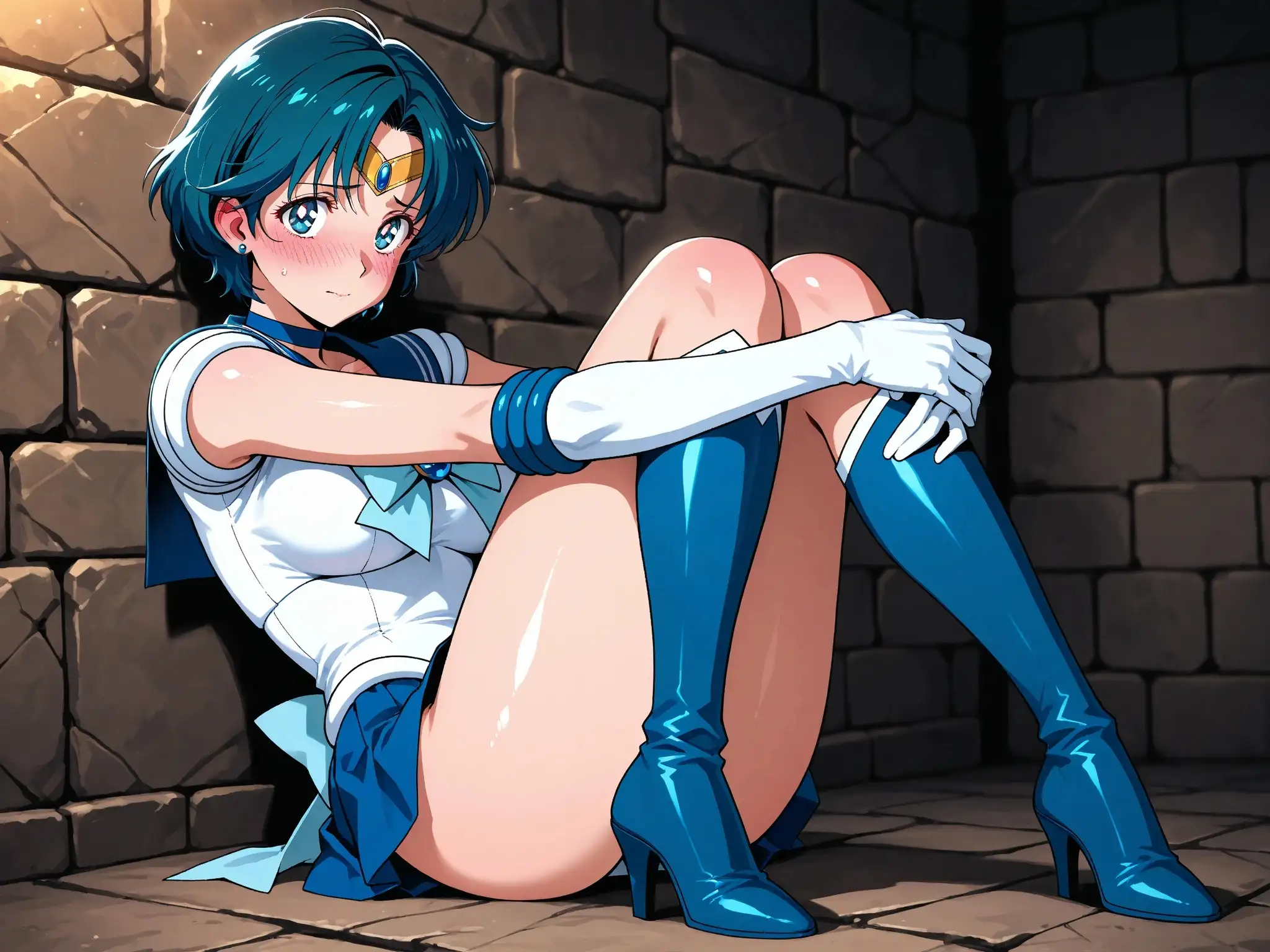 【発情ヒロイン】美少女戦士セー●ーマーキュリー  監獄編 14ページ